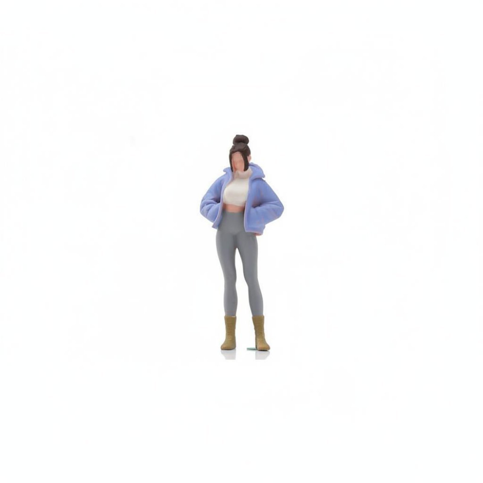 Girl Figure Hand-Painted