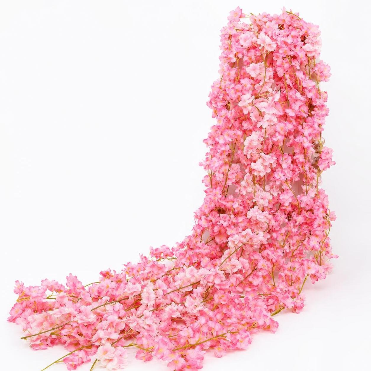 Set of 4 Artificial Cherry Blossom Garland