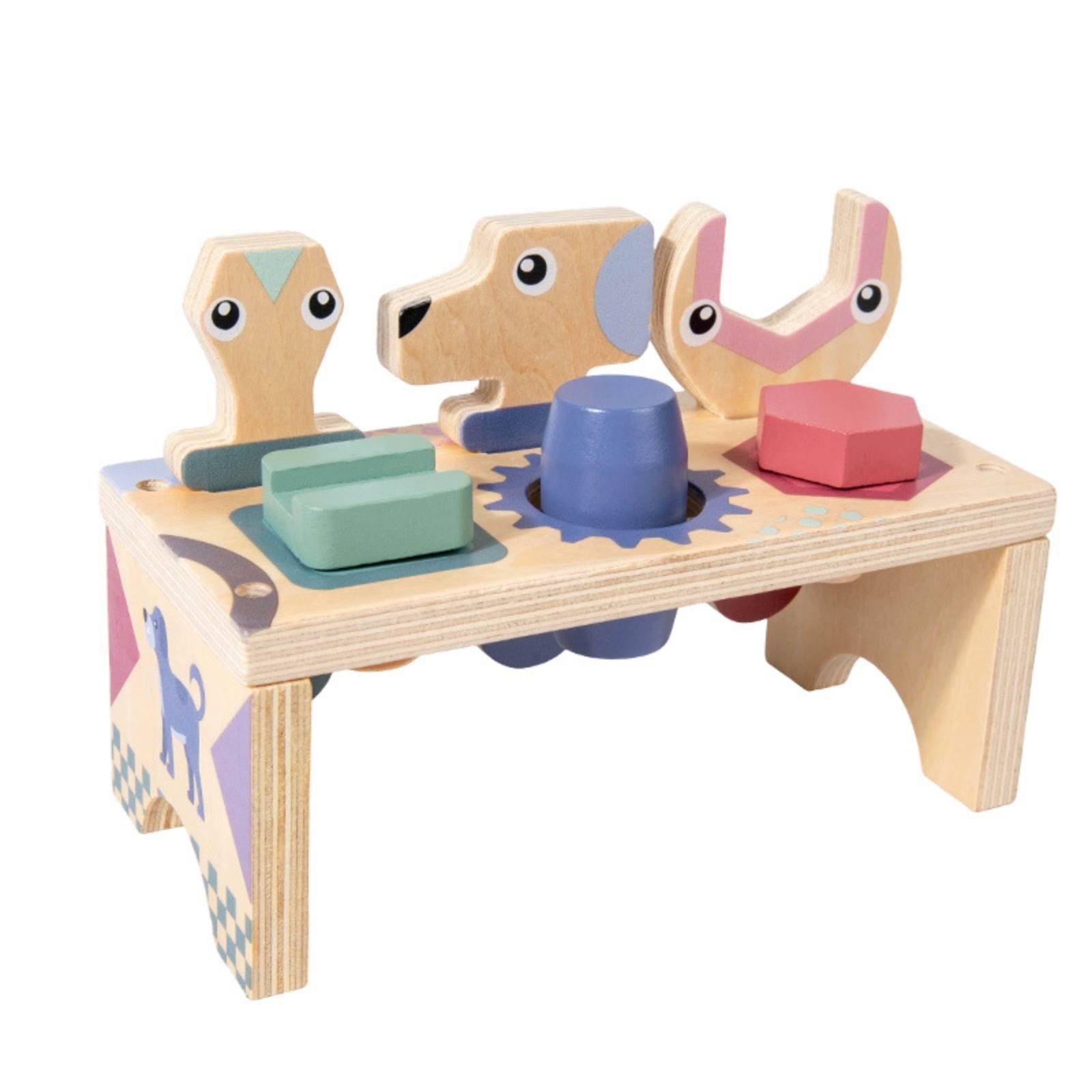 Wooden Tool Bench with Screws