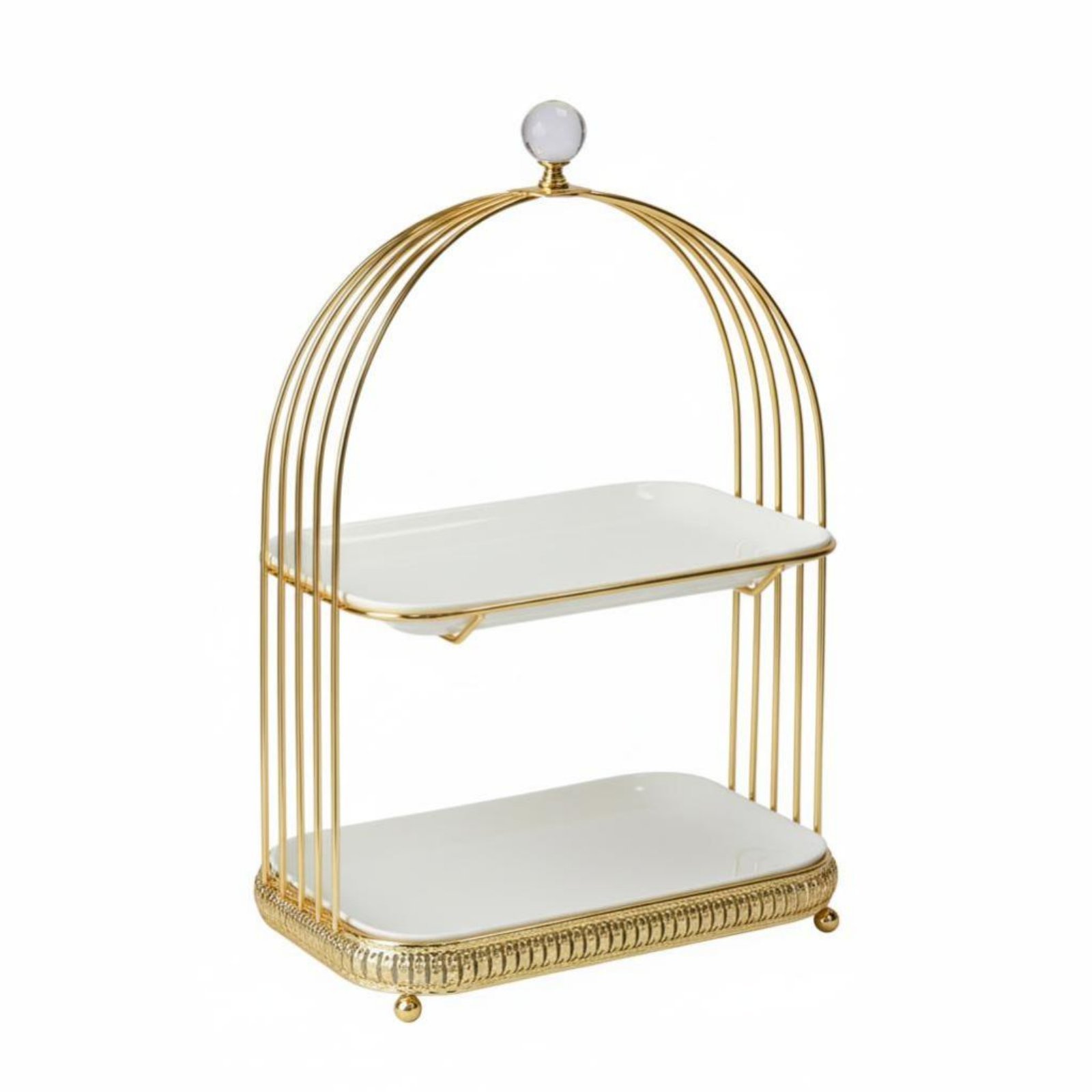 Ceramic Metal Cake Stand
