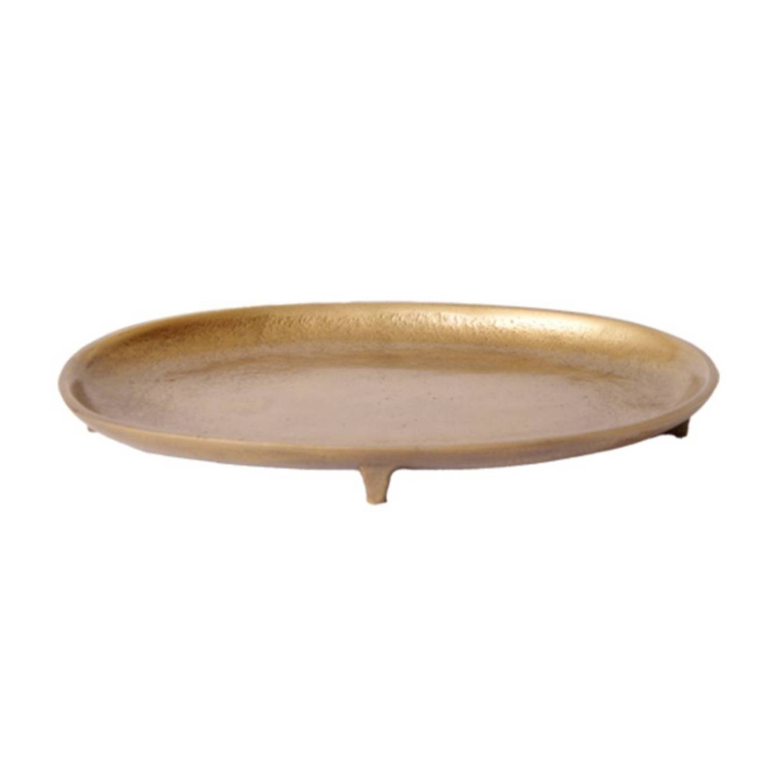 Textured Oval Aluminum Tray