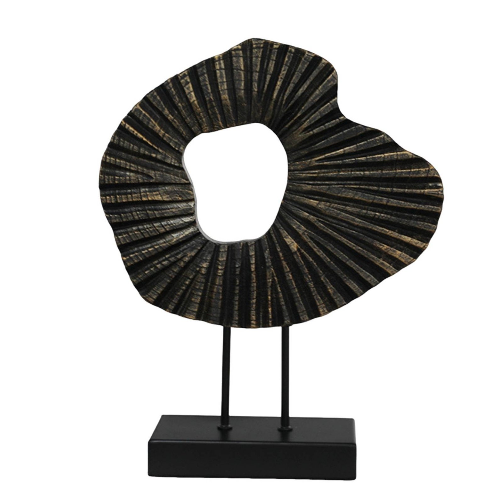 Ribbed Geometric Sculpture