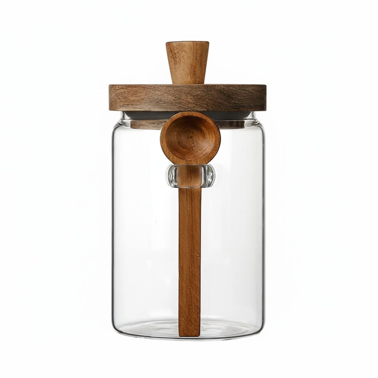 Glass Jar Wooden Lid