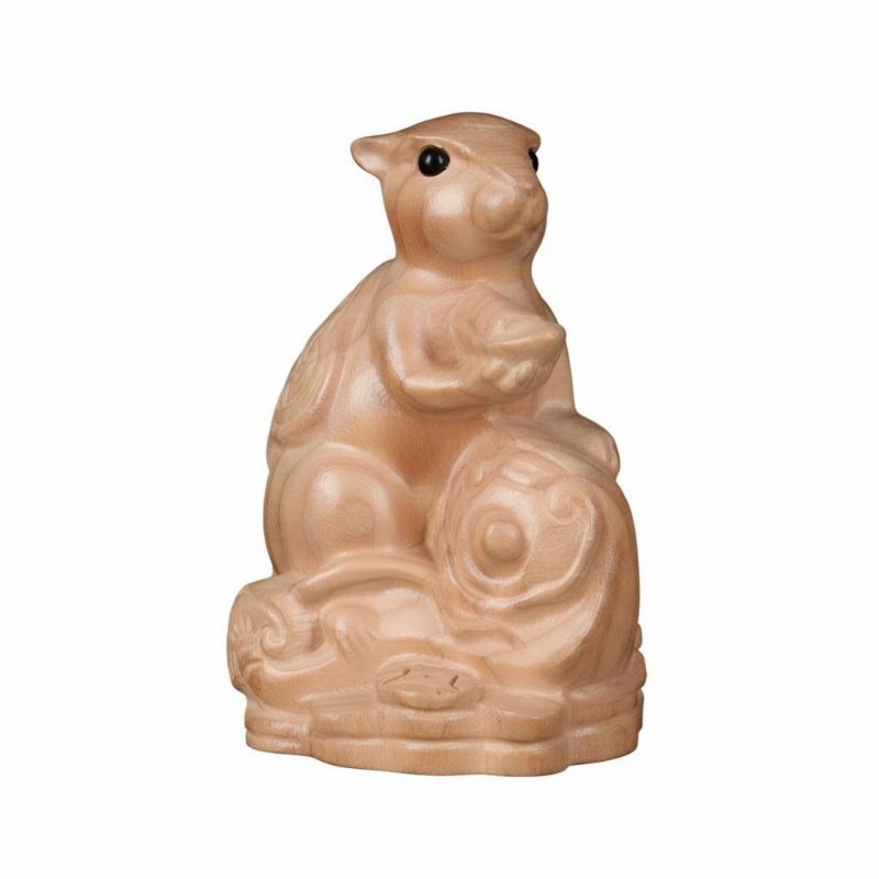 Fruitwood Zodiac Sculpture