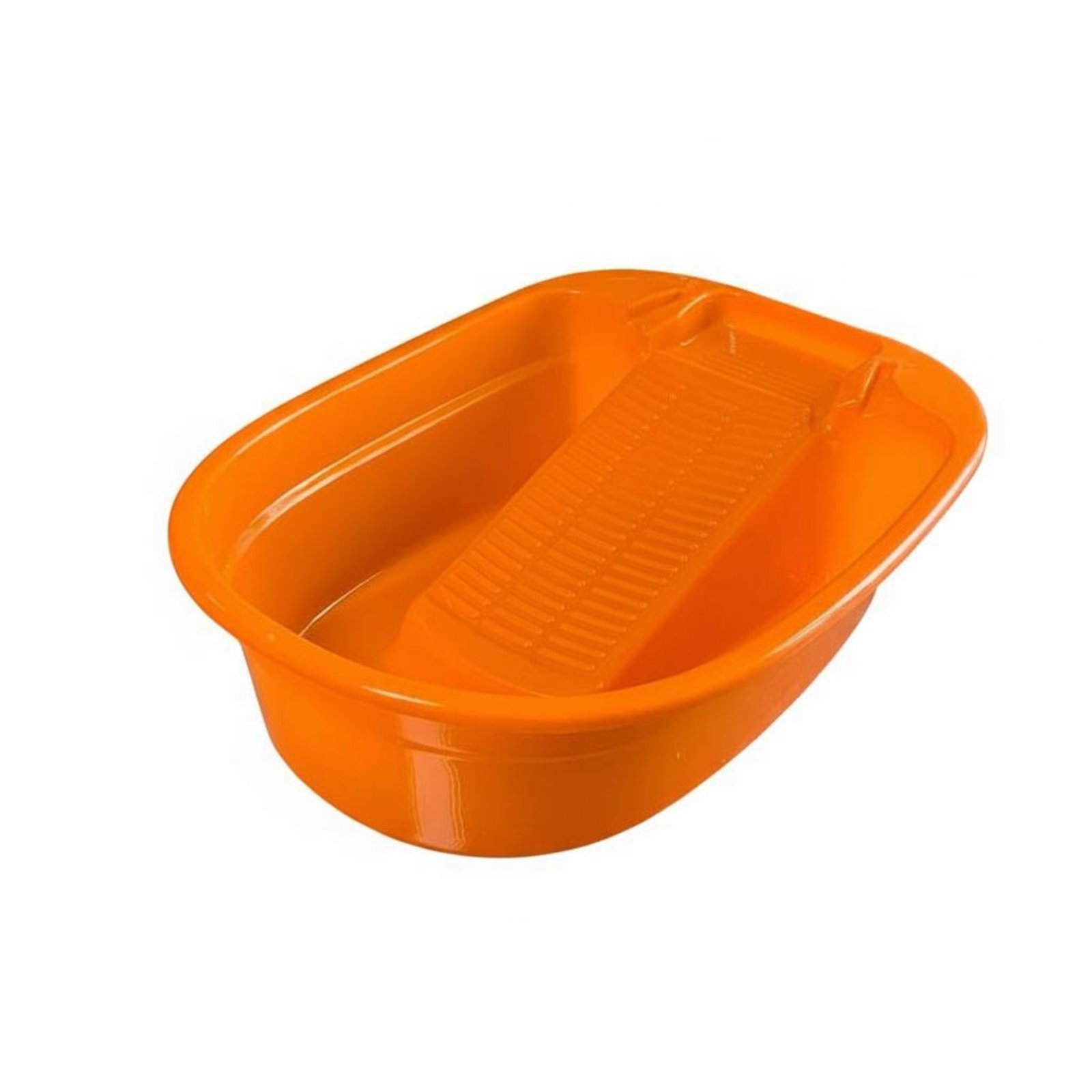 Wash Tub with Built-In Washboard