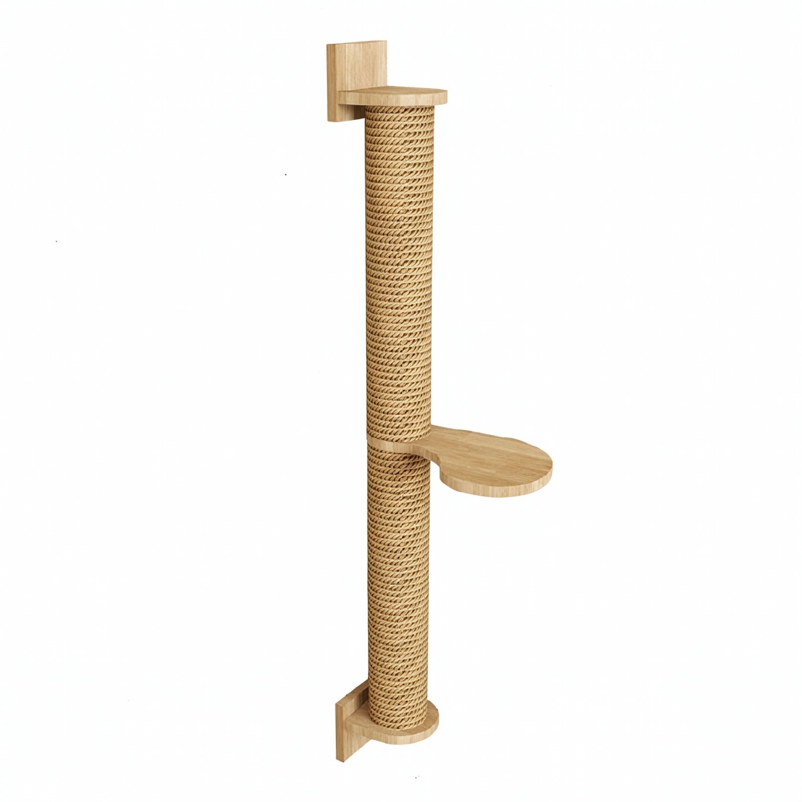 Wall-Mounted Cat Scratching Pole