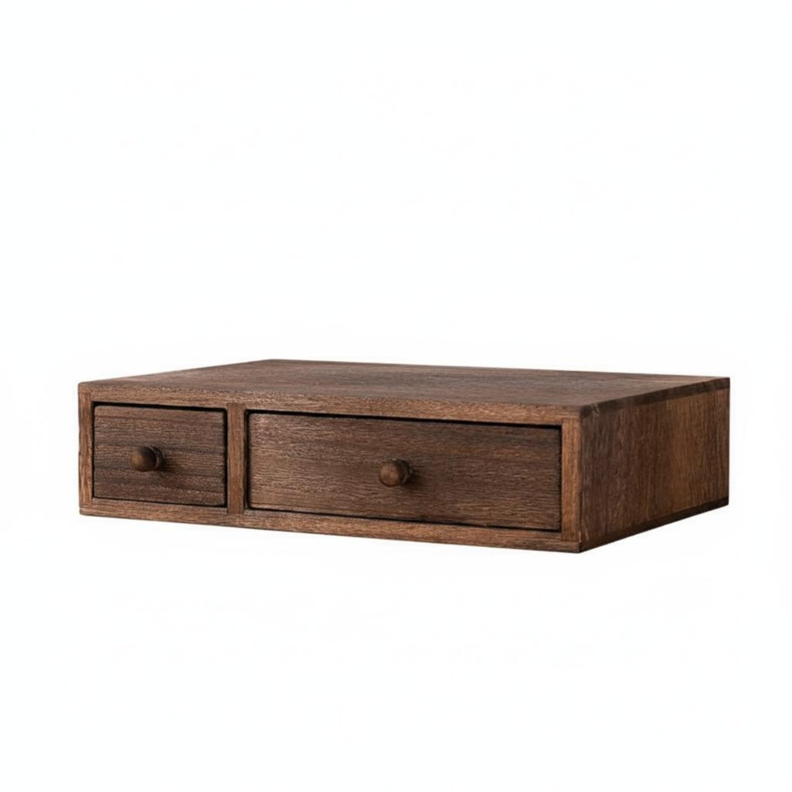 Wooden Desktop Organizer with Drawers – Paulownia 2