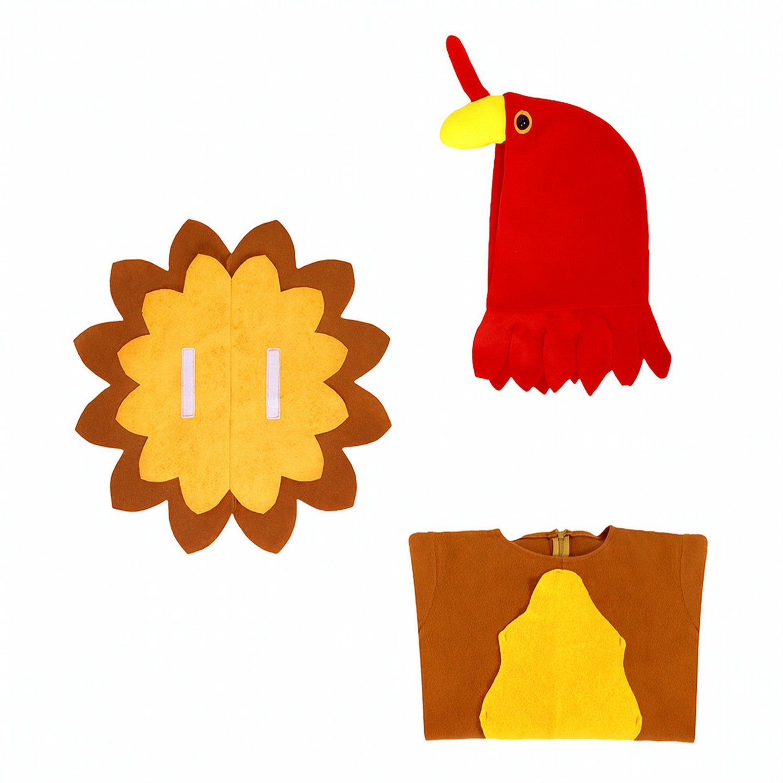 Turkey Jumpsuit Costume Hood