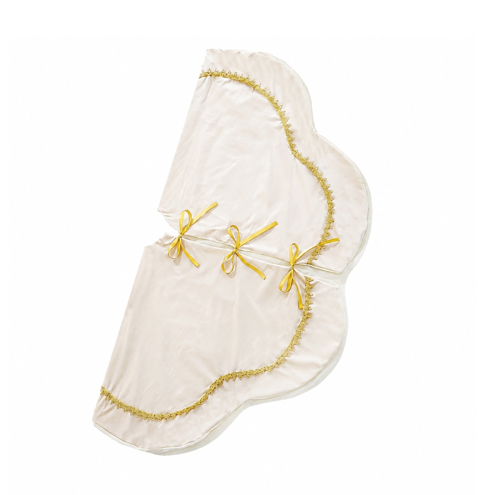 Velvet Christmas Tree Skirt – Beige, 90cm