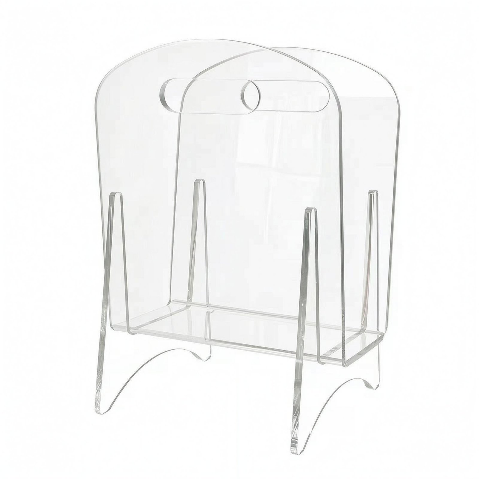 Transparent Magazine Rack