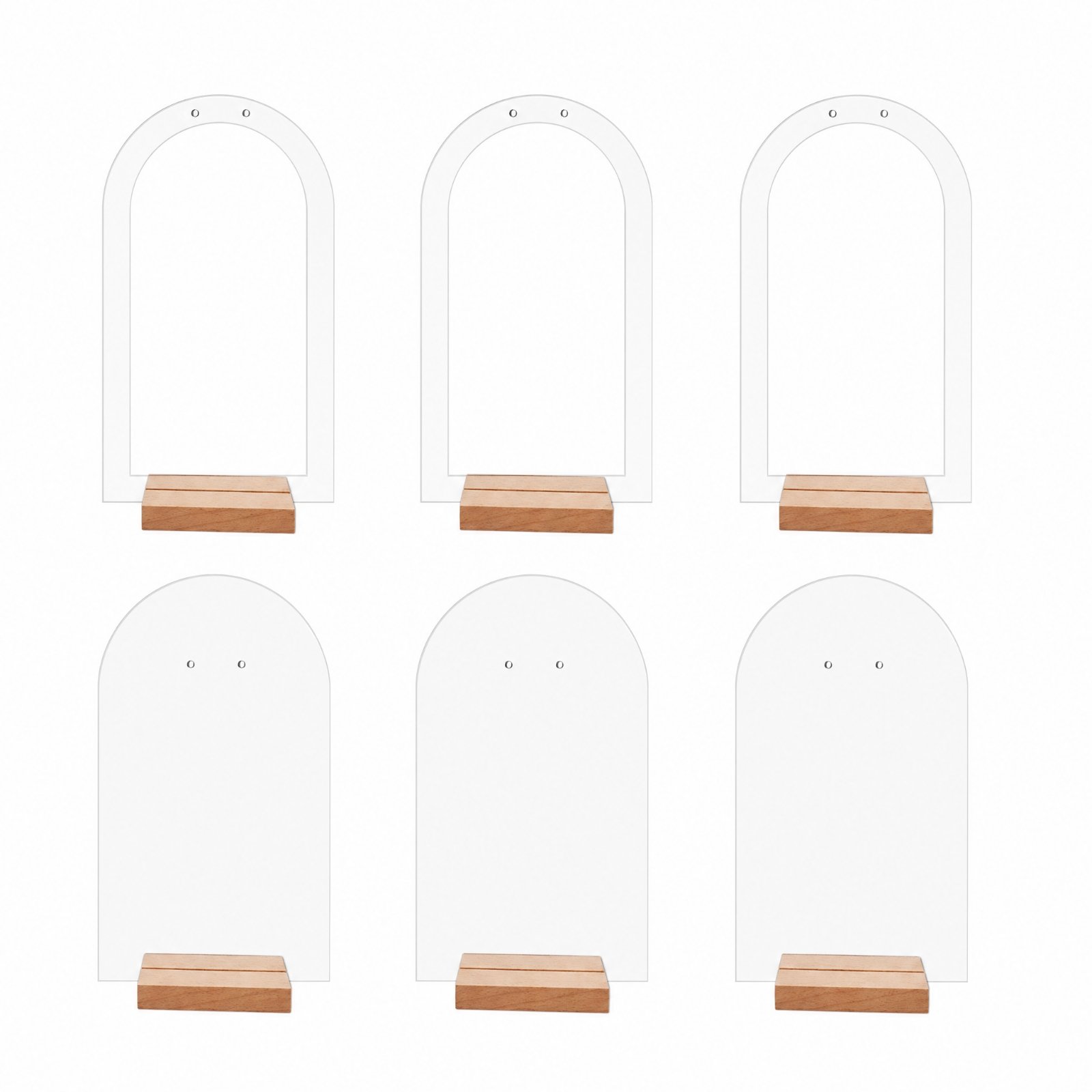 6-Piece Acrylic Earring Display Stands
