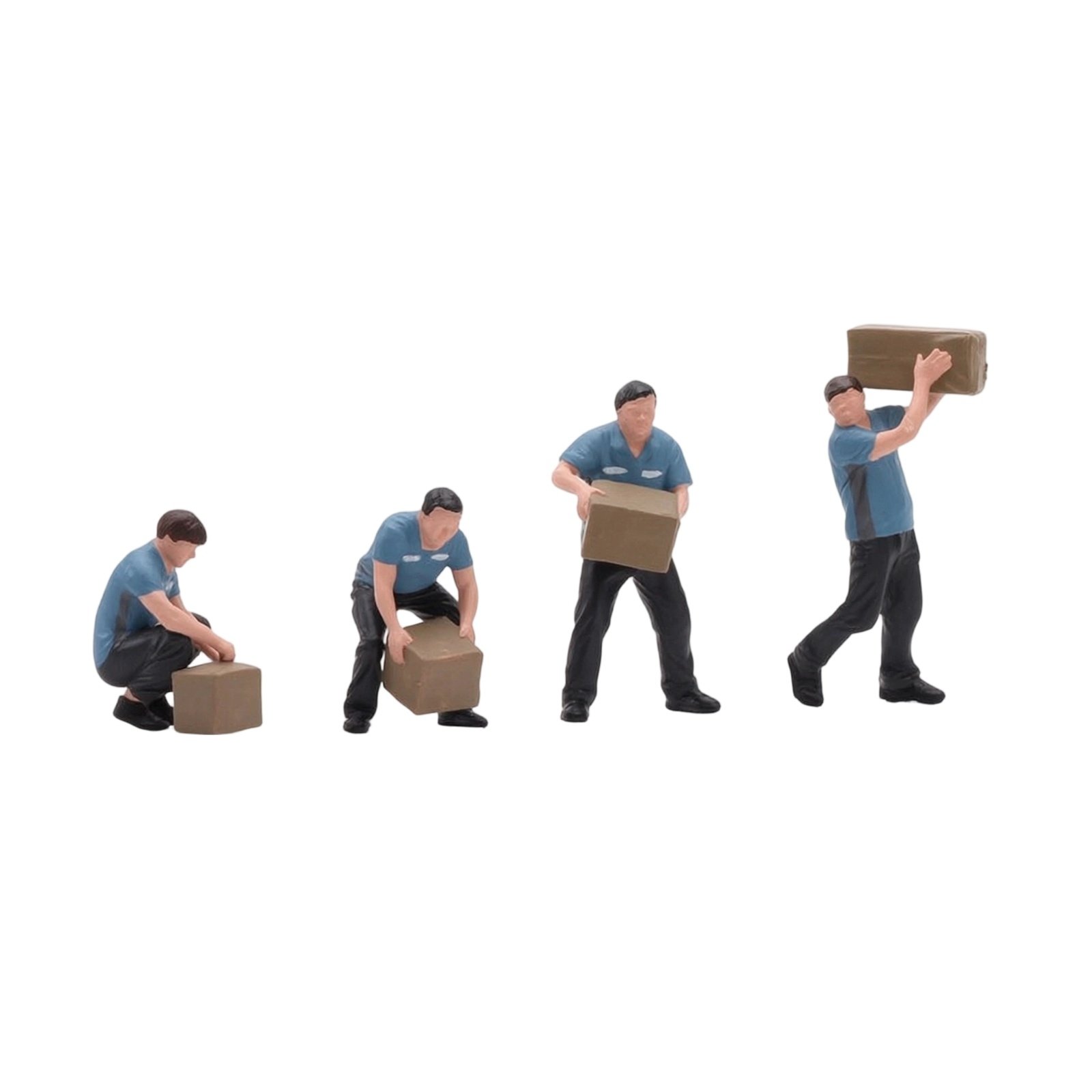 4-Piece Worker Figurines 1/64 Scale