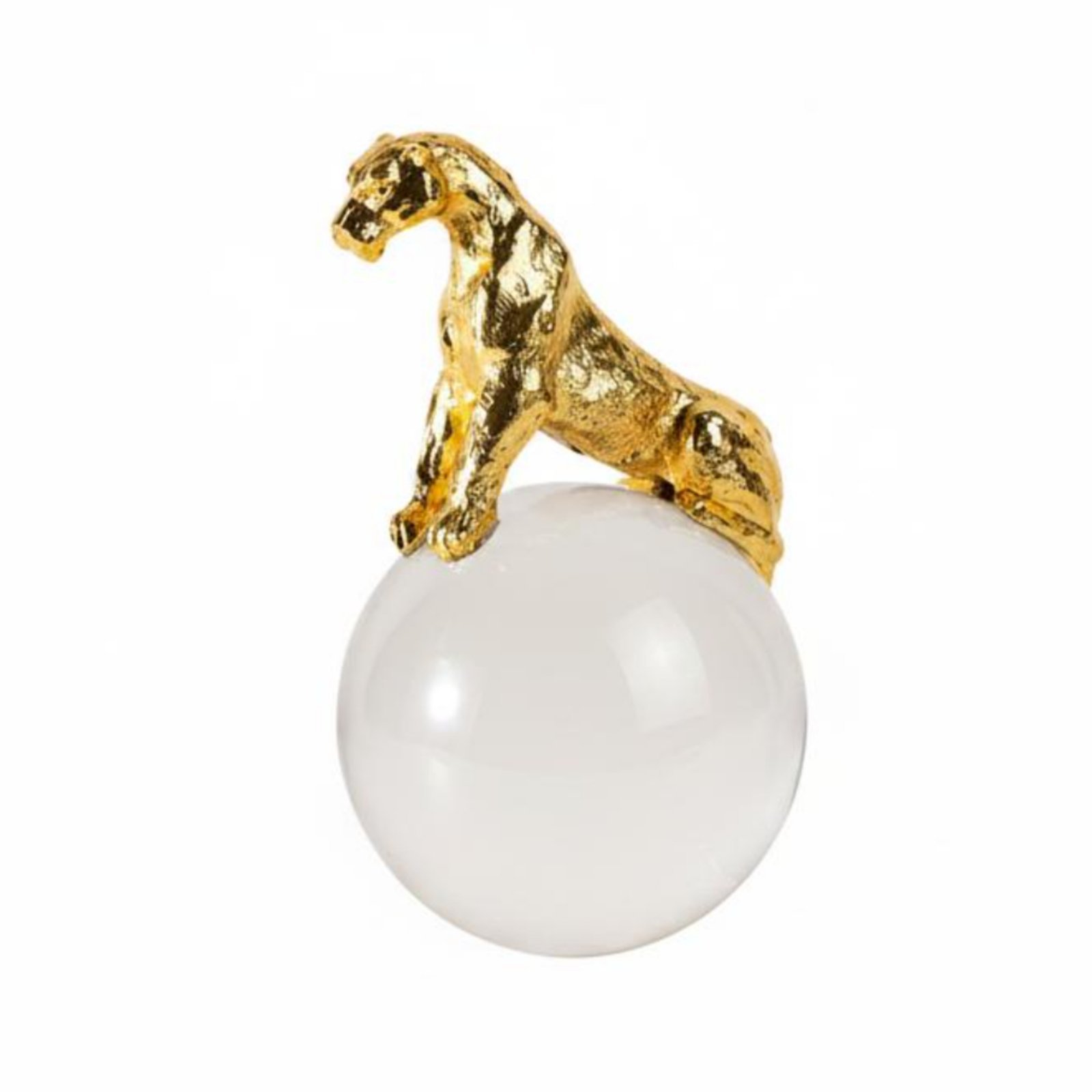 Feline Sculpture on Sphere