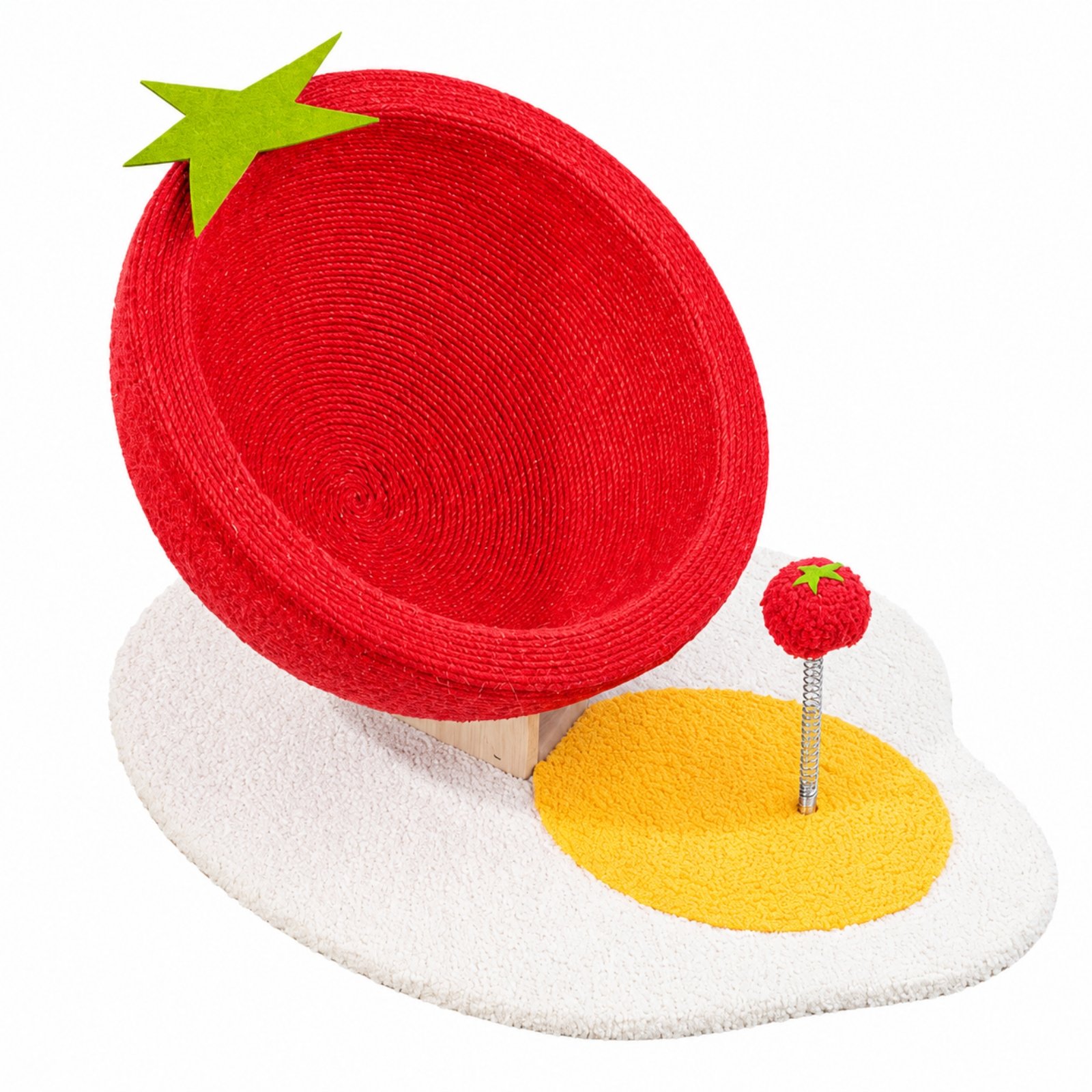 Tomato Cat Scratcher Bed
