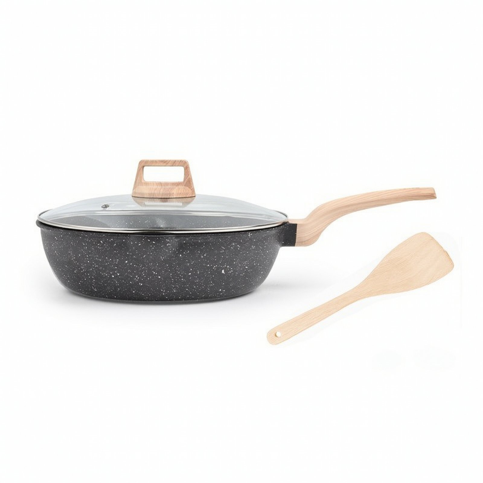Cast Aluminum Fry Pan with Lid