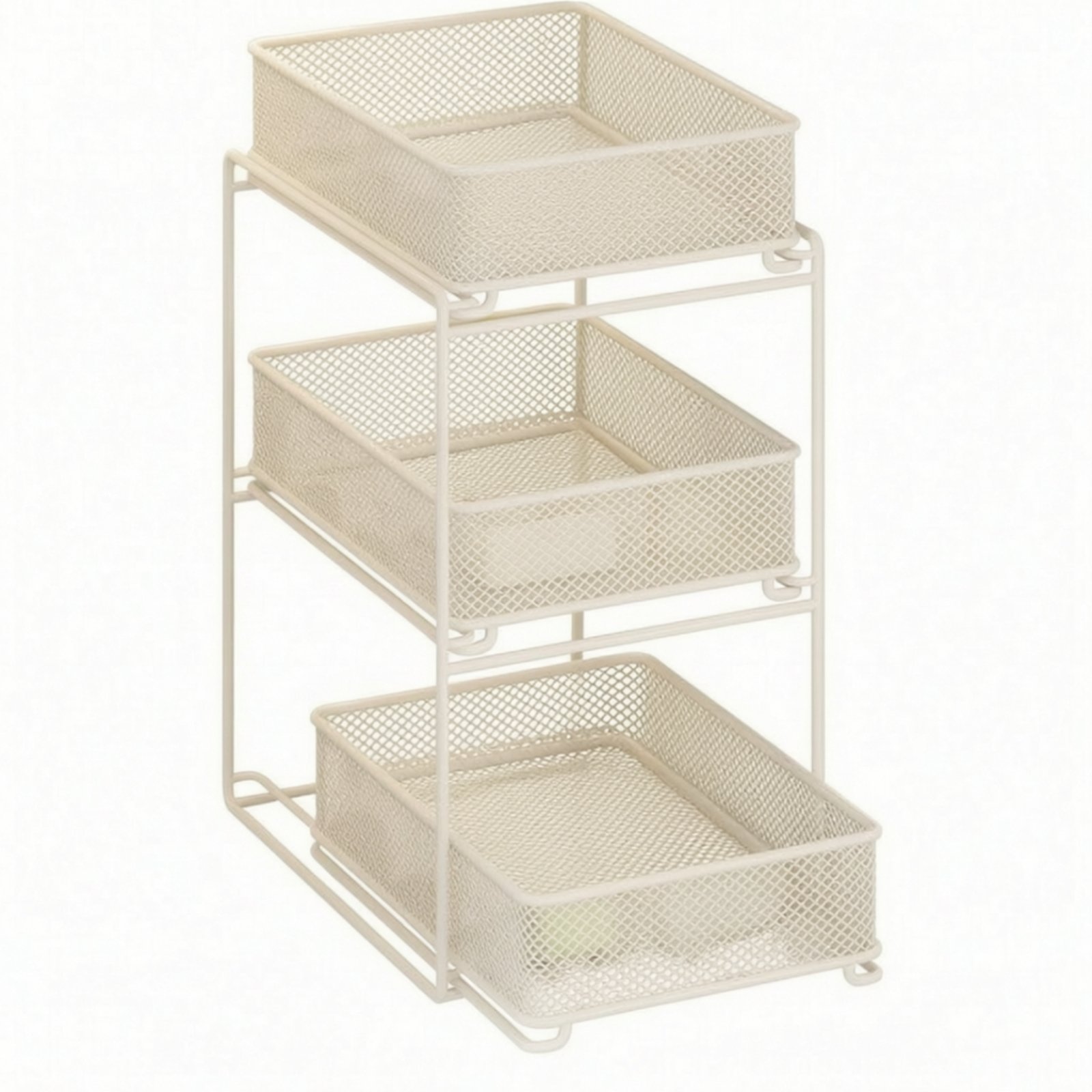 Metal Storage Rack with Sliding Drawers
