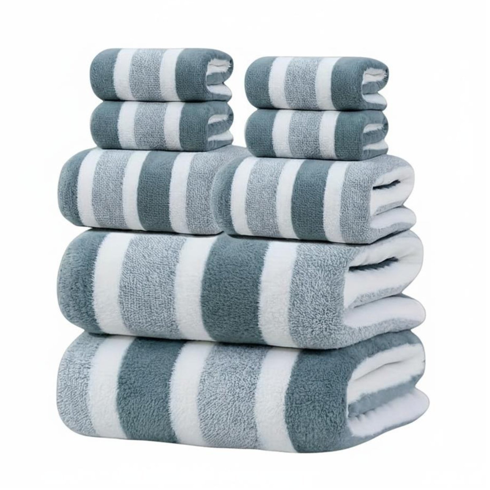 8-Piece Thickened Washroom Towels