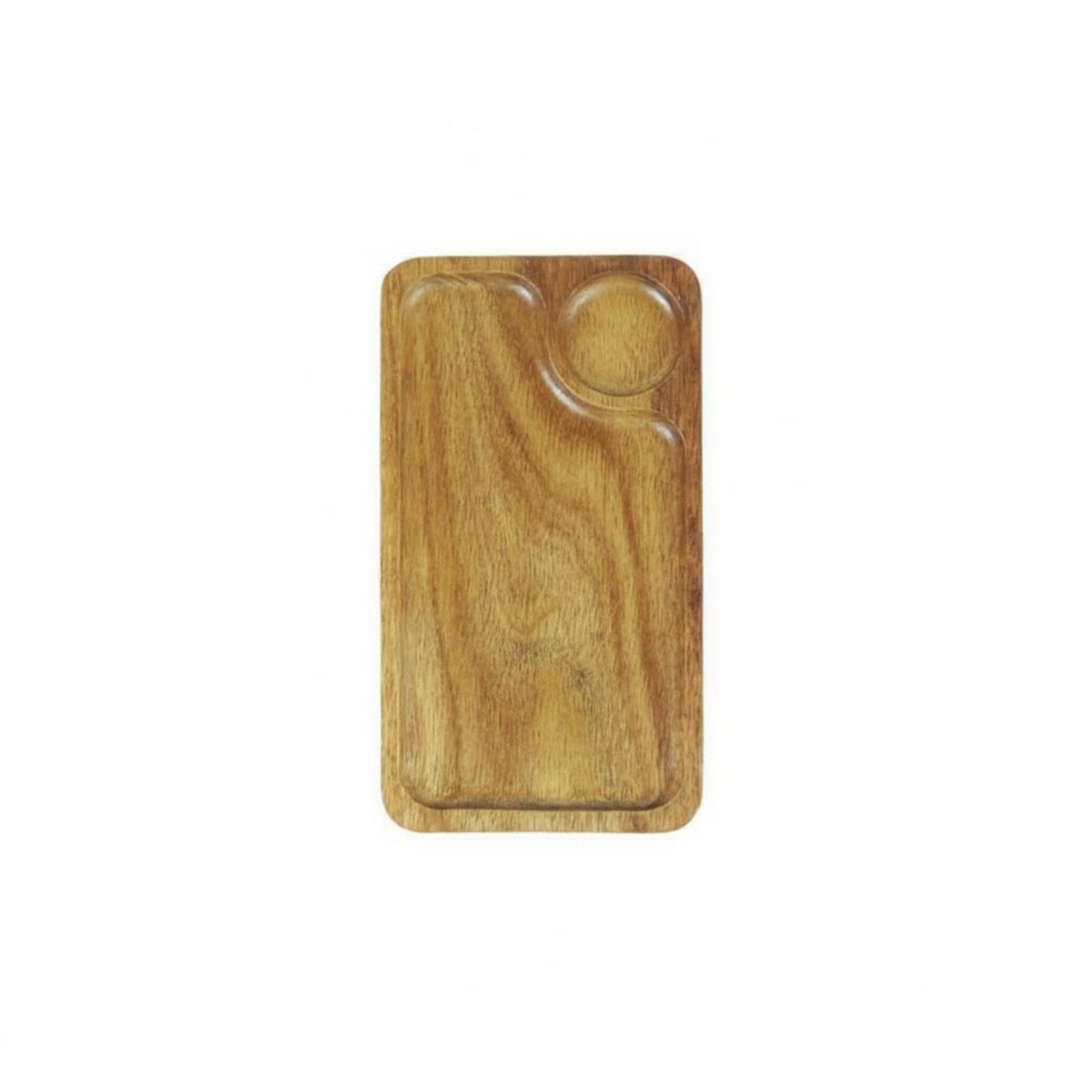 Acacia Wood Serving Tray – Small Single Hole