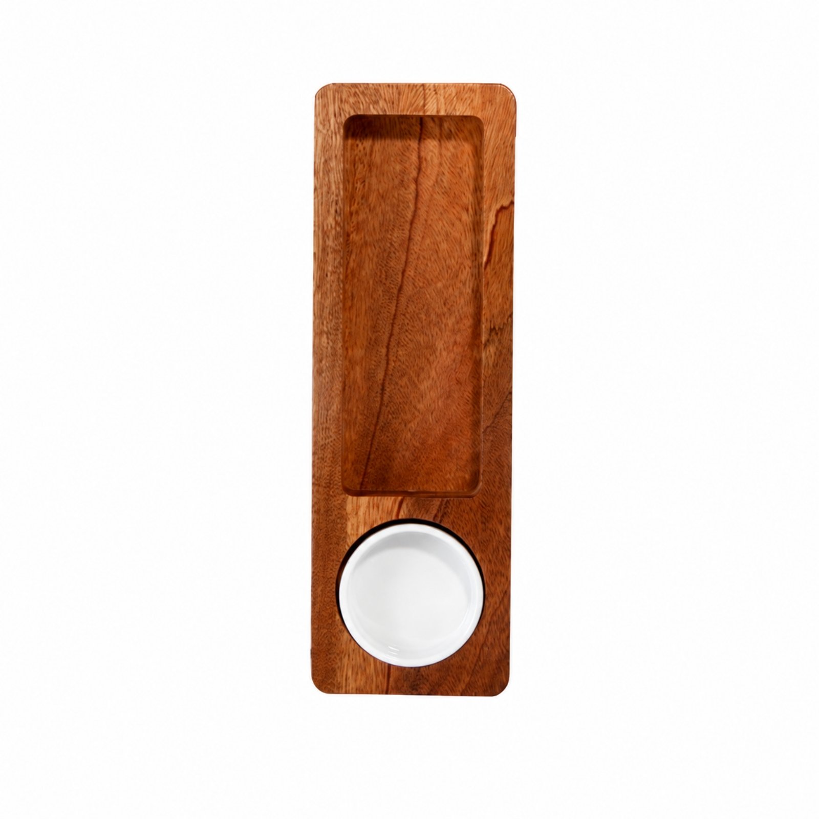 Wooden Serving Tray Ceramic Dishes