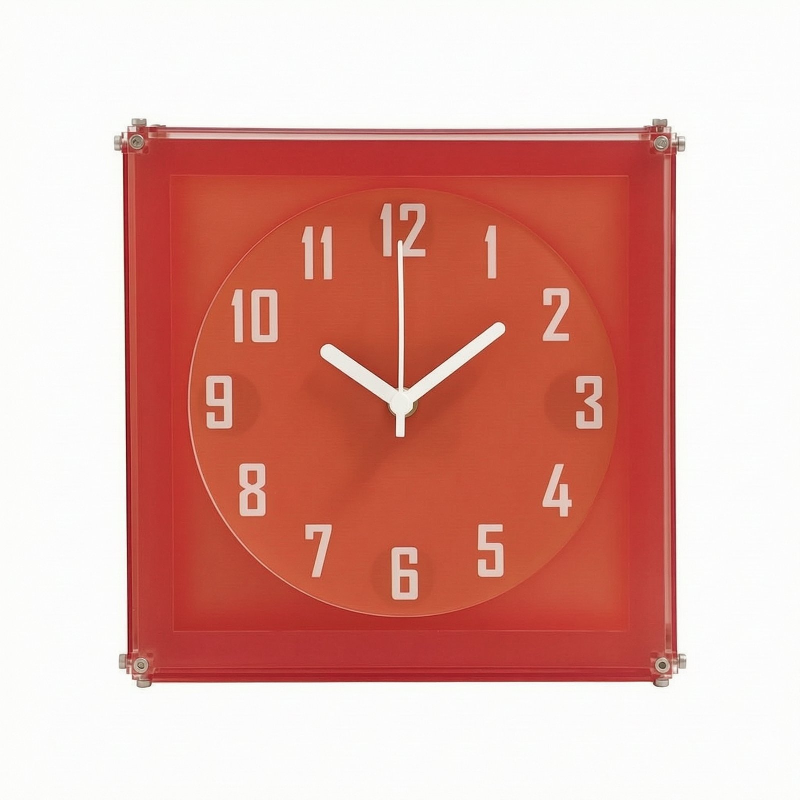 Silent Wall Clock – Red