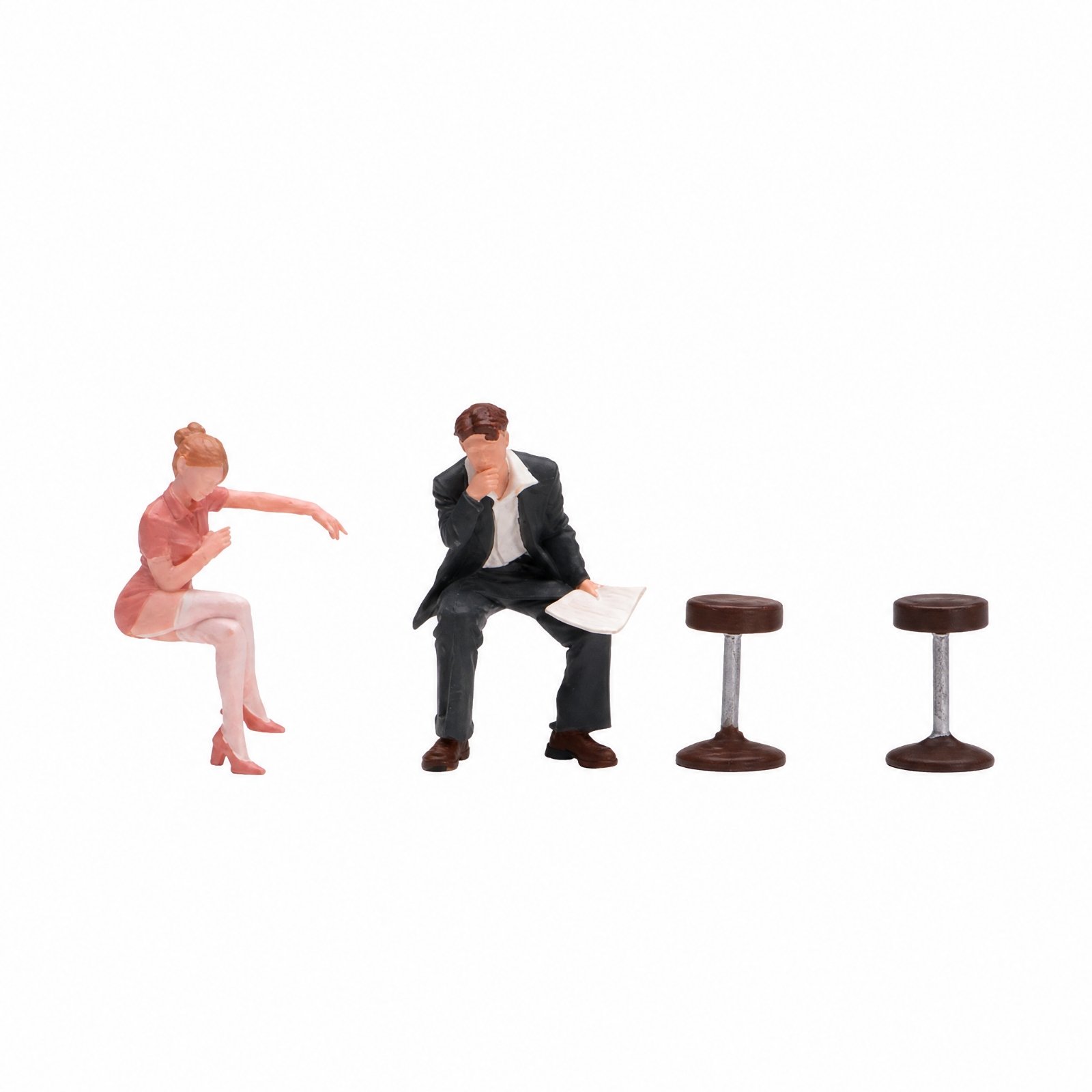 2-Piece Hand-Painted Resin Figure Set