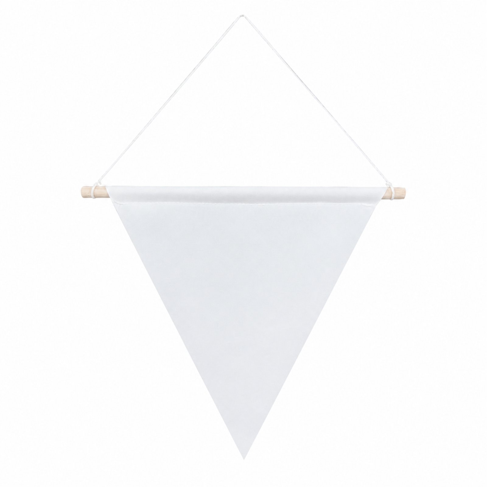 Blank Banner with Wooden Rod