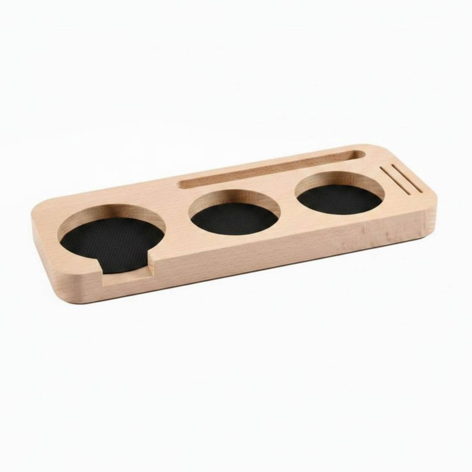 Espresso Compressing Station – Beech Wood Base