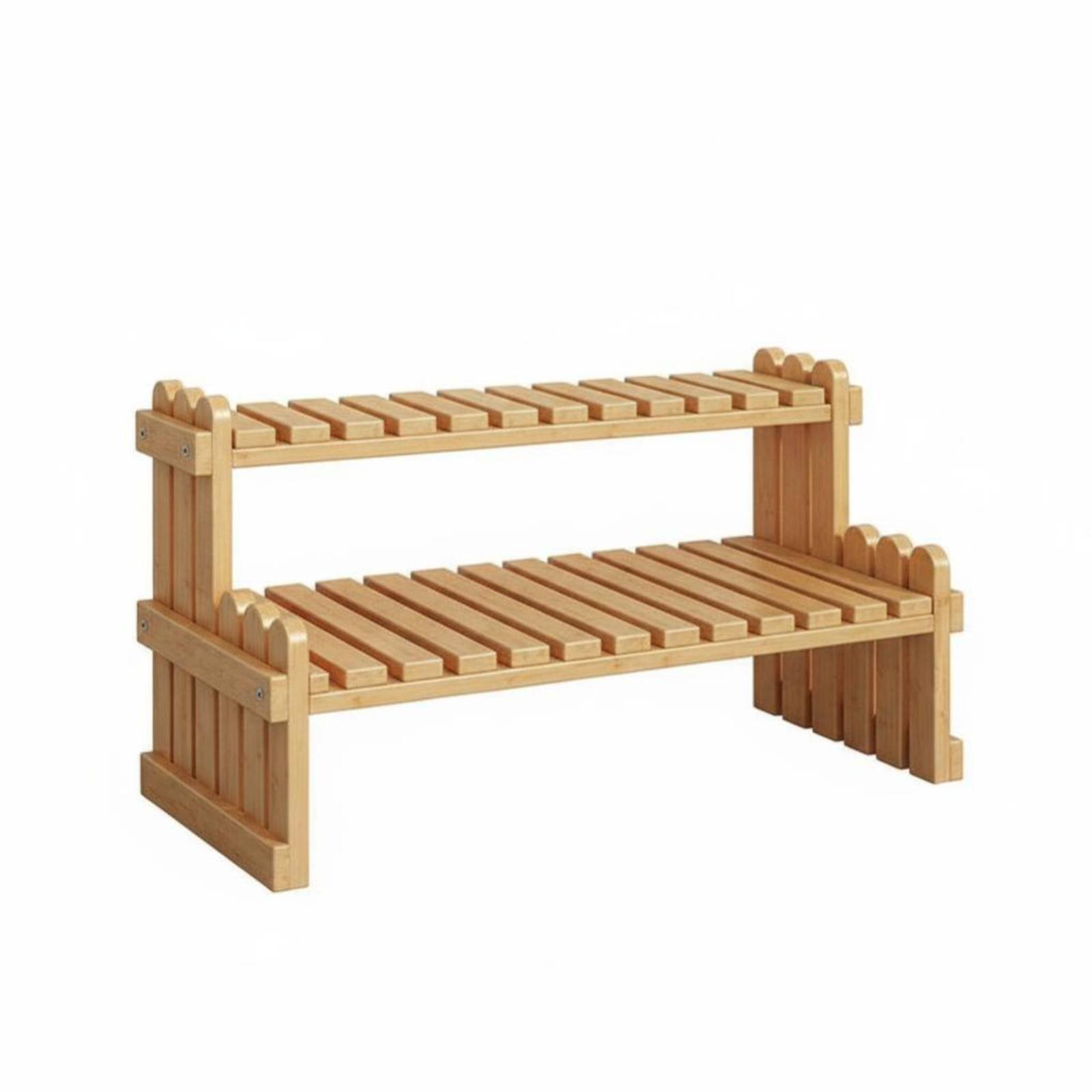 Miniature 2-Tier Plant Display Rack