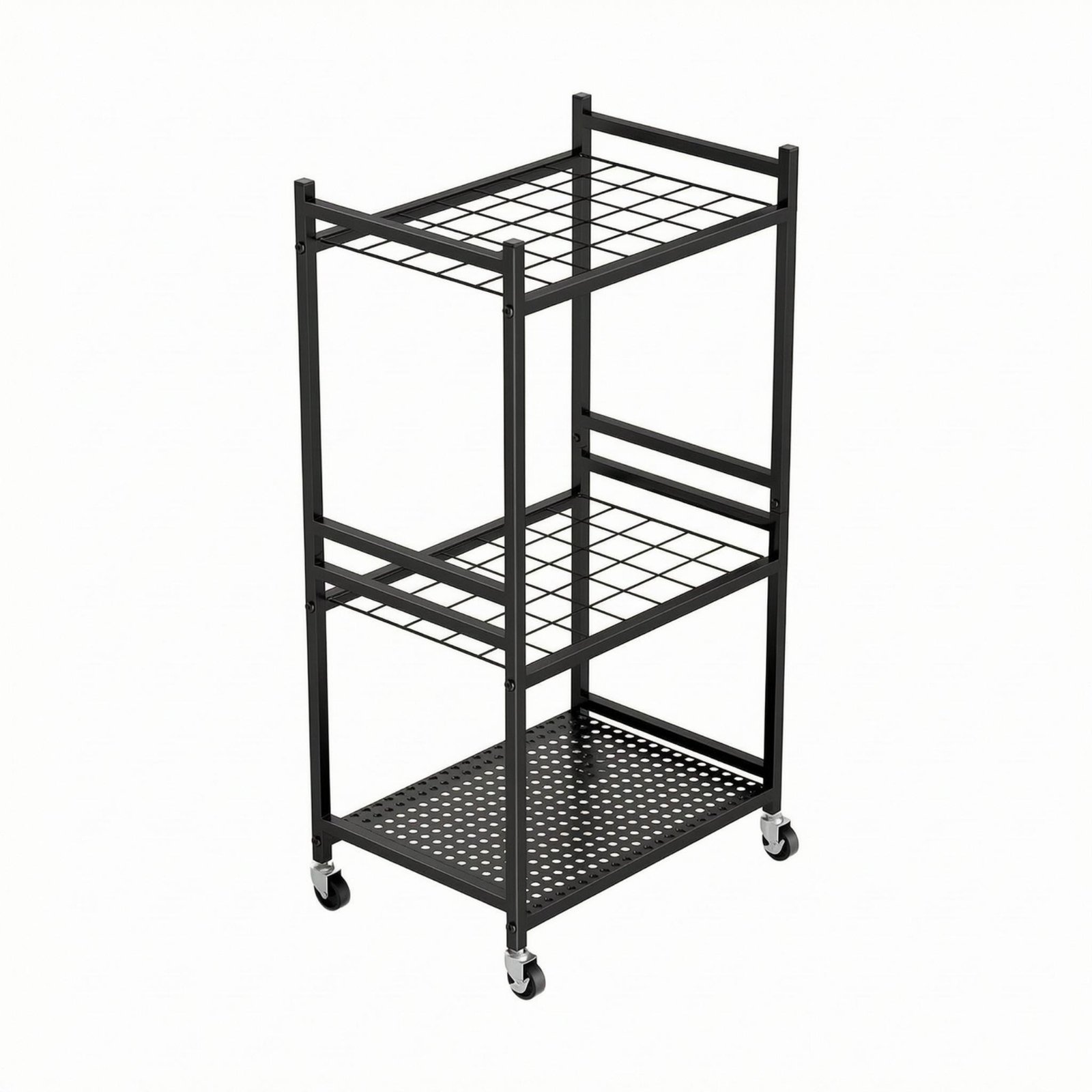 Rolling Long Handle Tool Rack