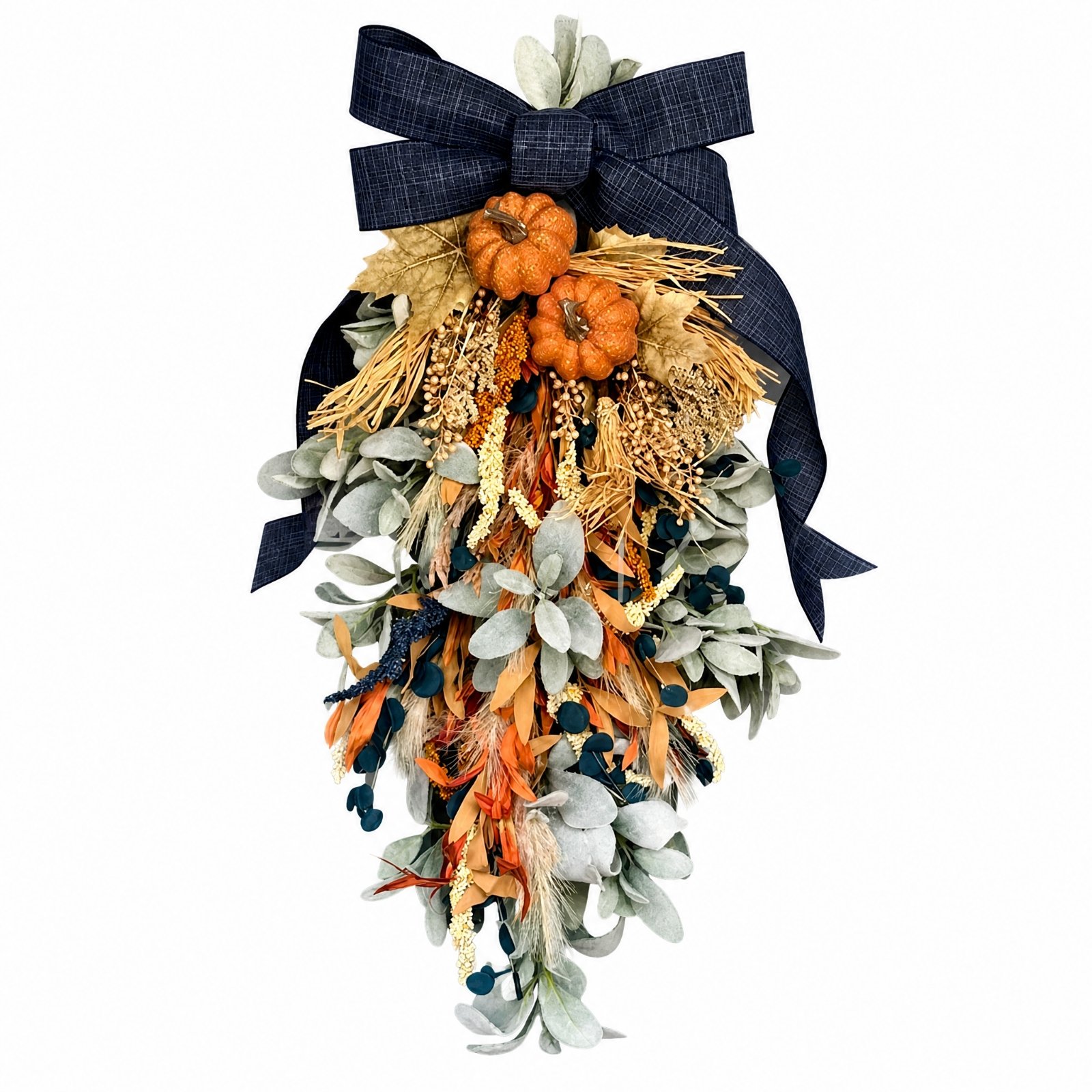 Autumn Wreath Peacock-Green