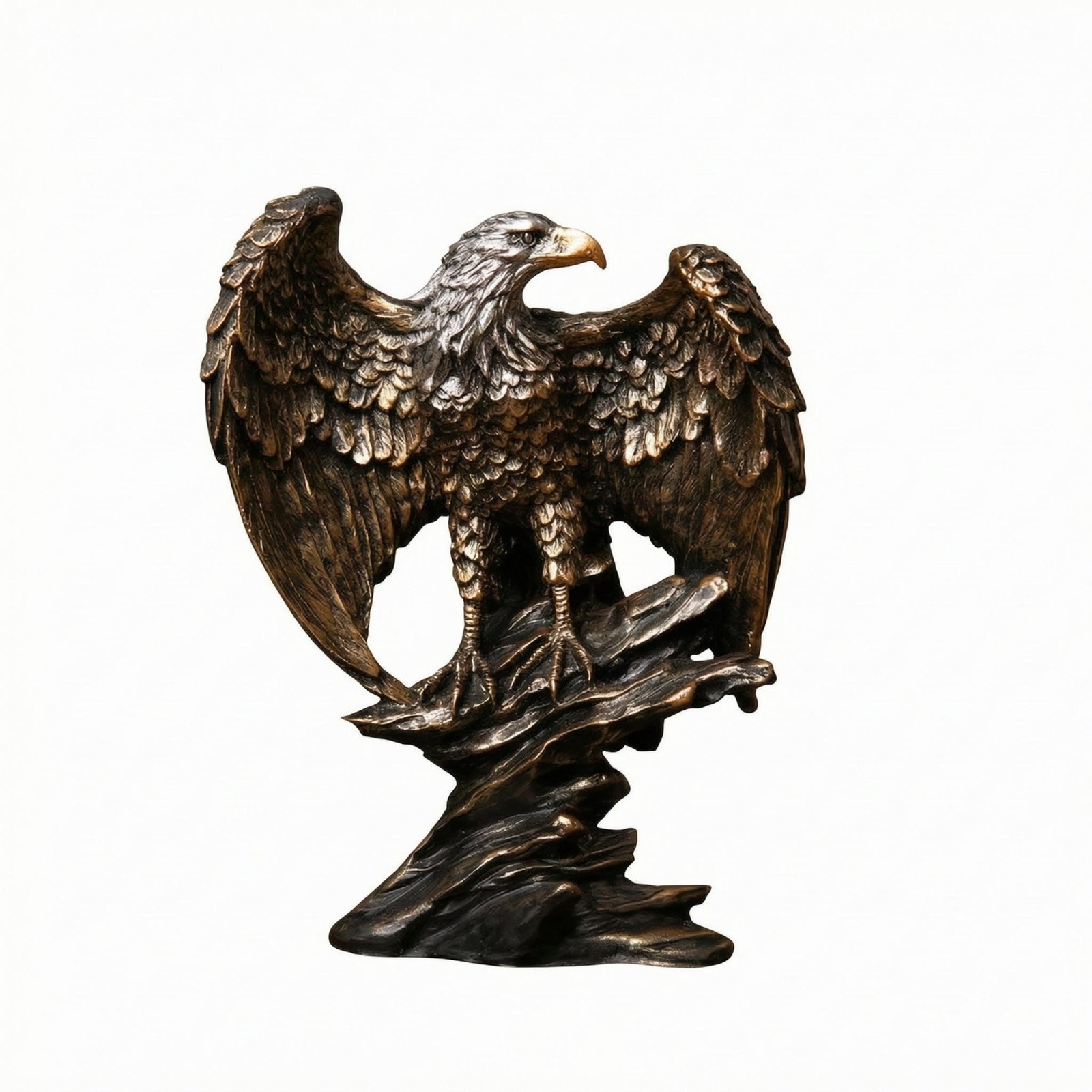 Resin Bird Figurine – Spread Wing Eagle