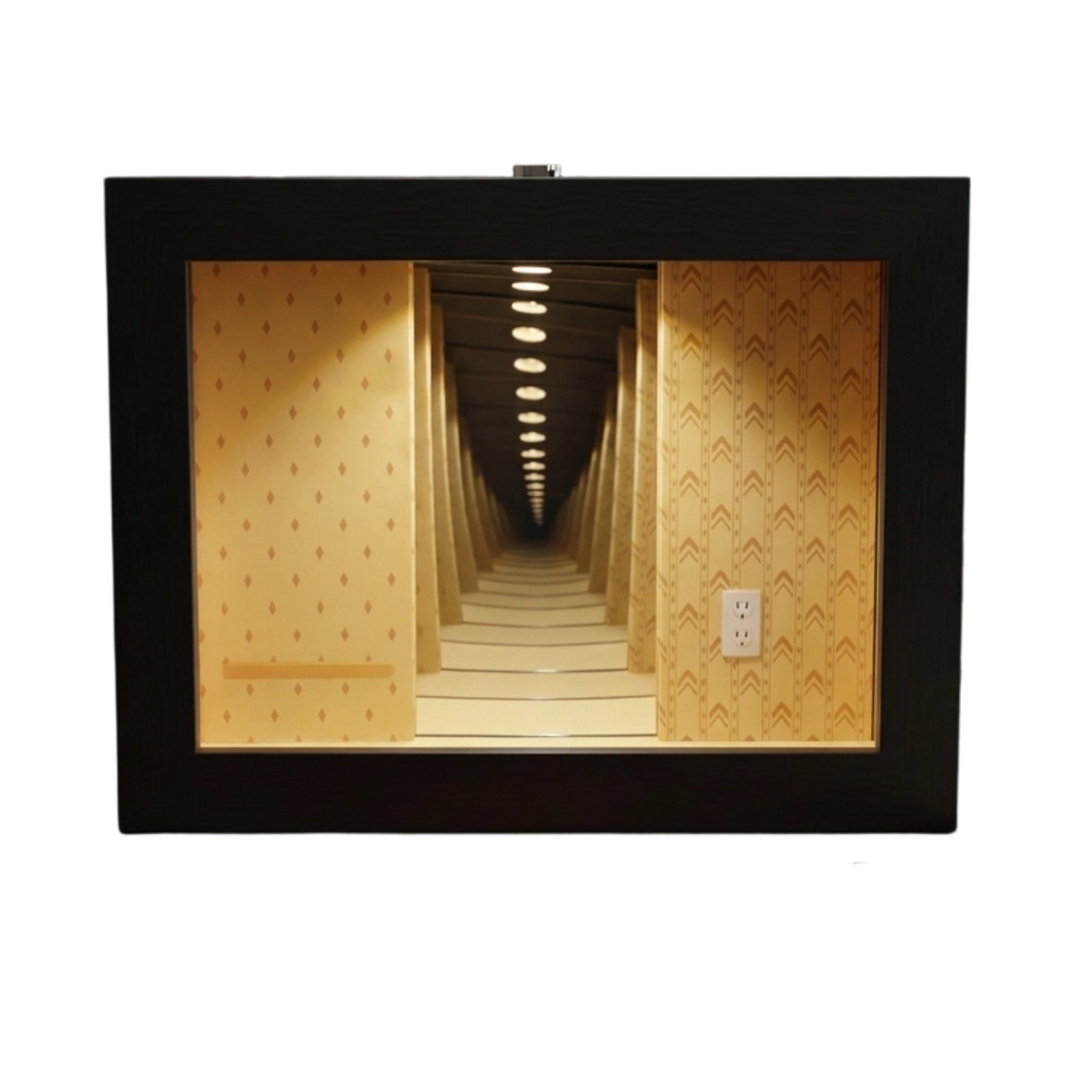 Black Wooden Mirror Frame