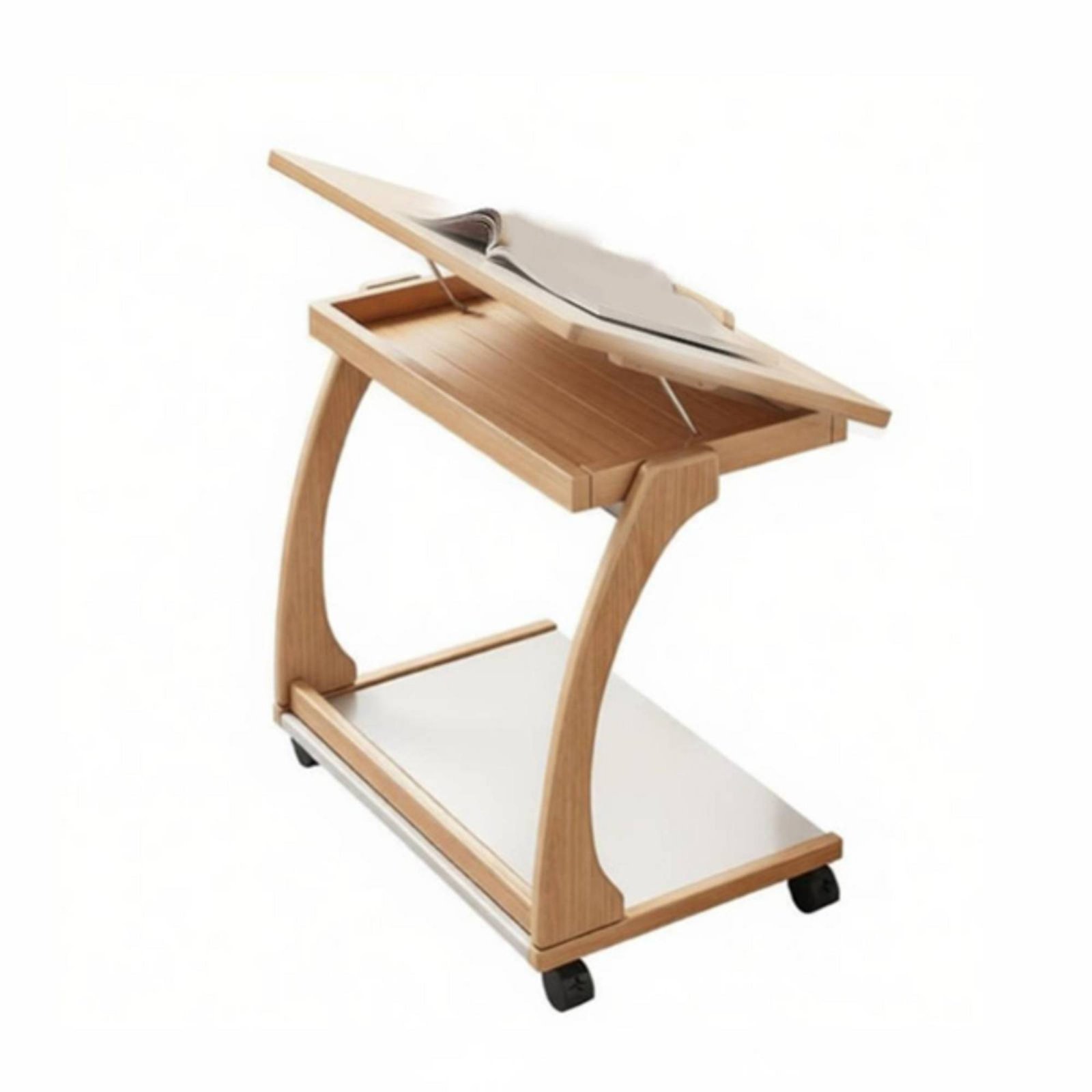 Curved Mobile Table