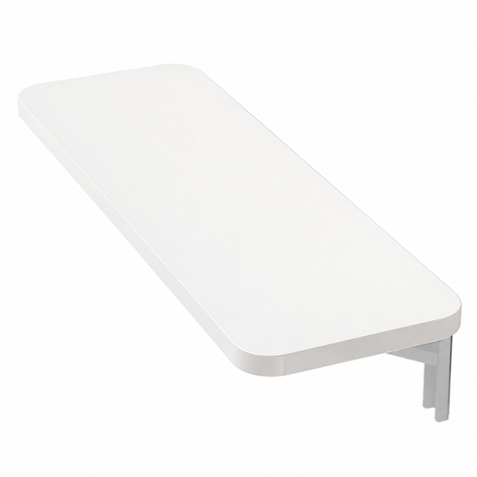 Wall-Mounted Folding Table – White, 20x80cm