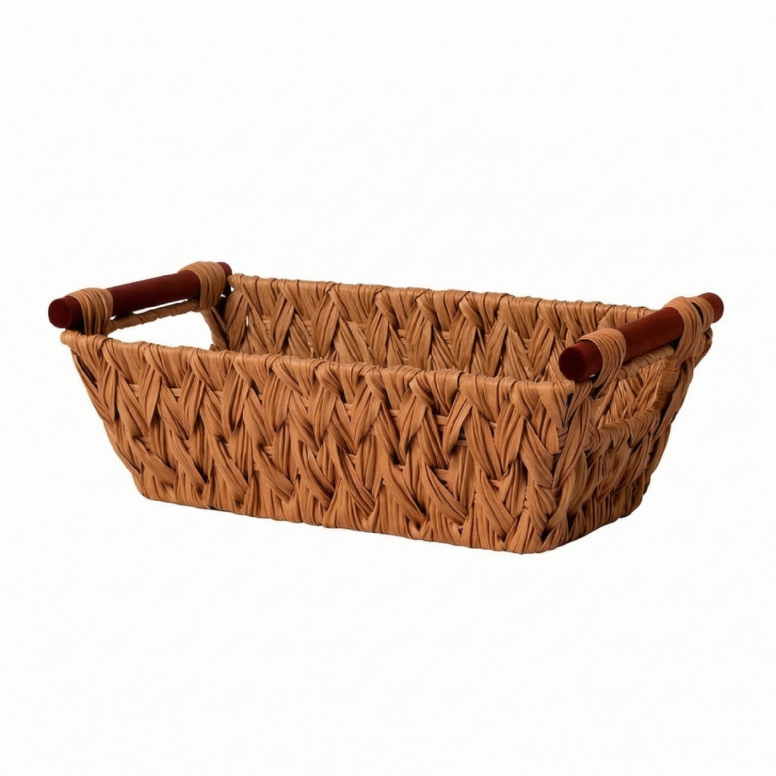 Open-Top Grass Basket with Handles