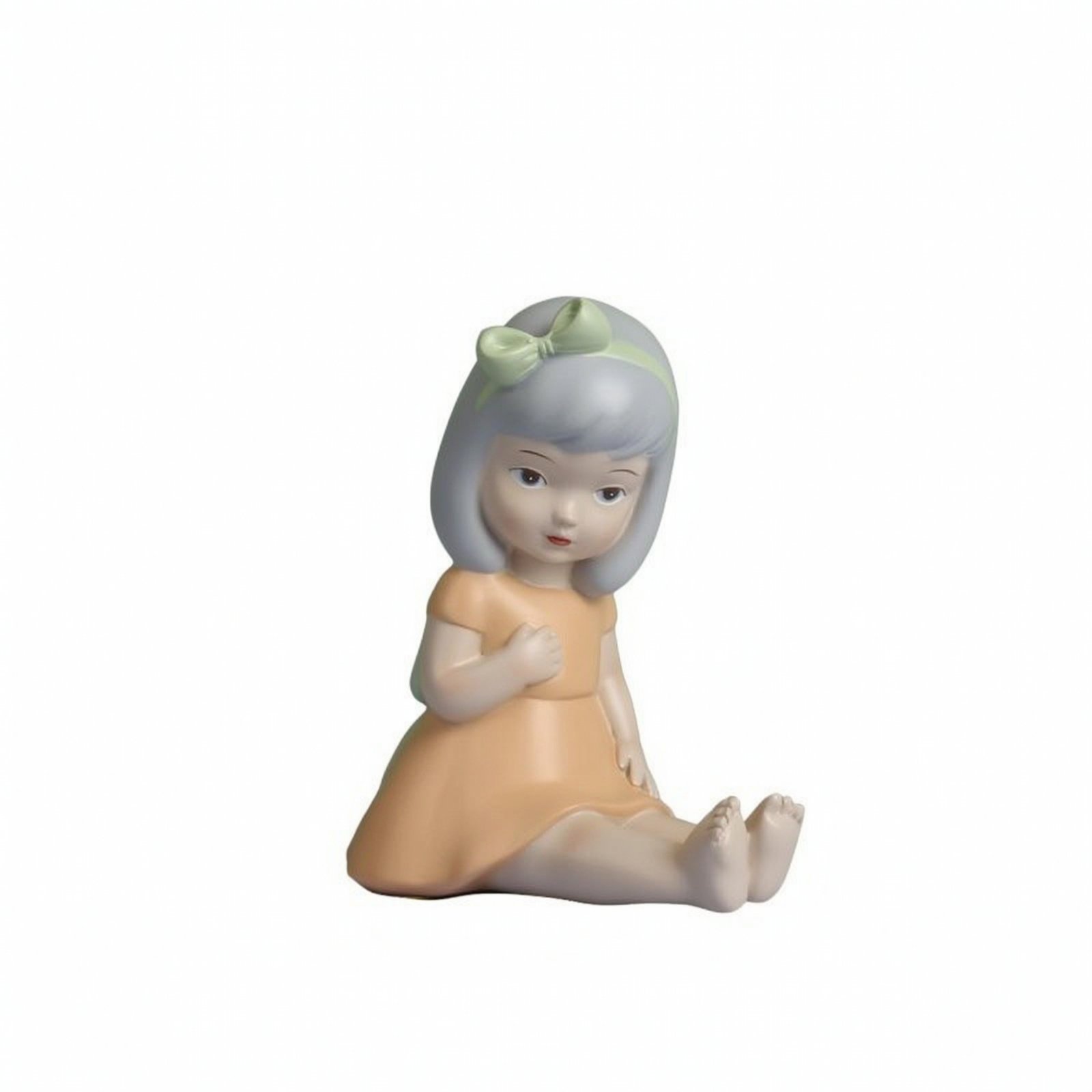 Painted Resin Girl Figurine