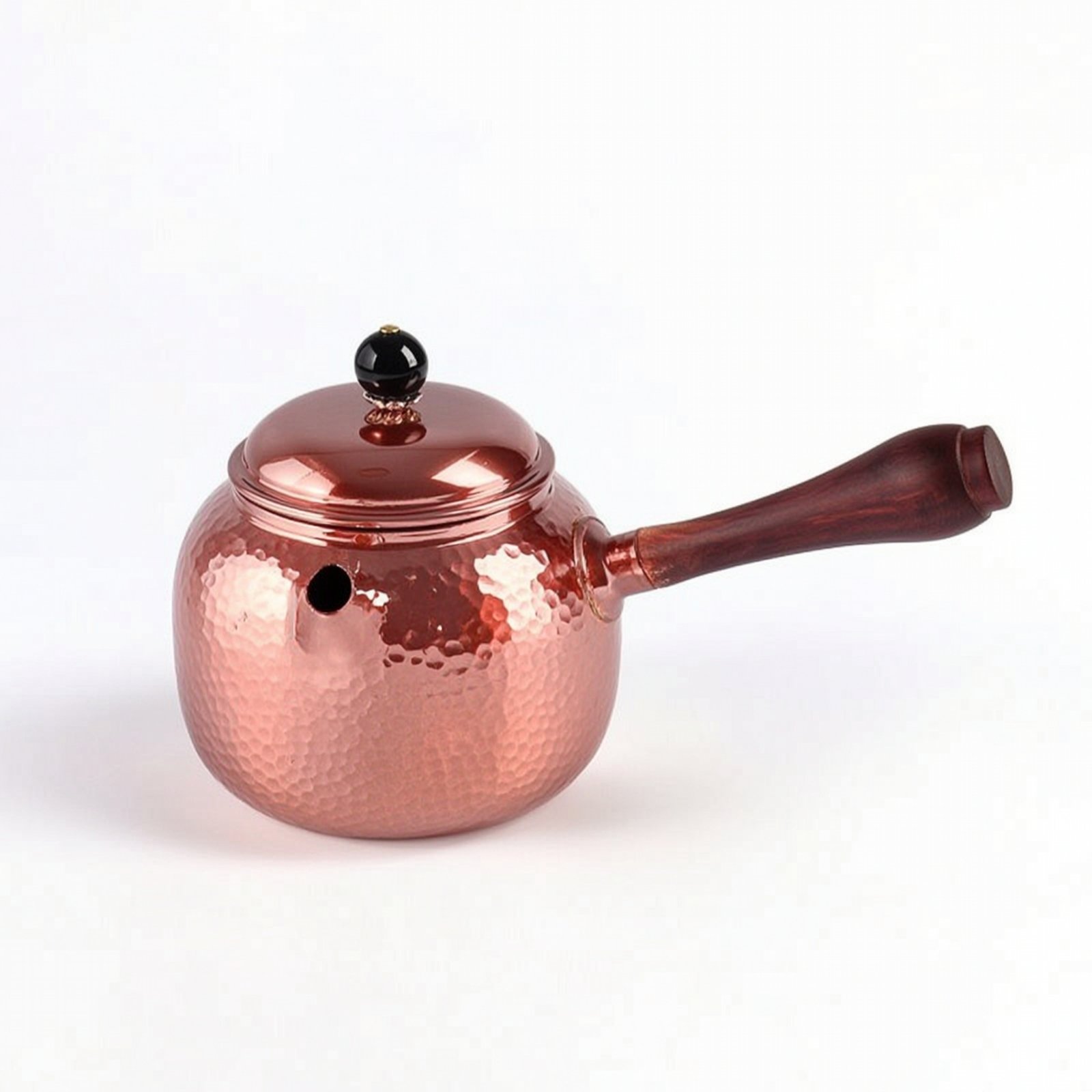 Hammered Copper Tea Kettle – Side Handle Pot