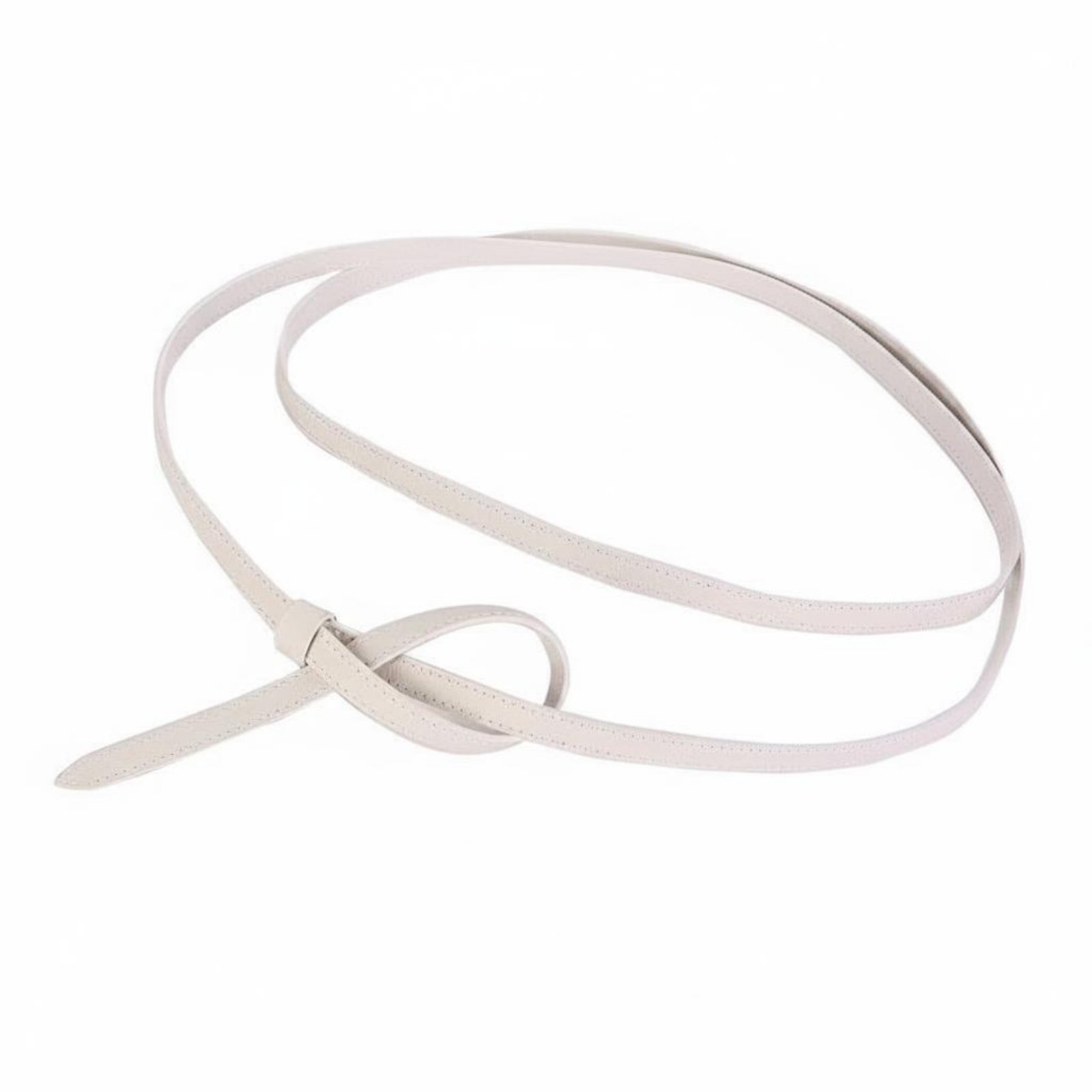 Leather Twist Detail Belt