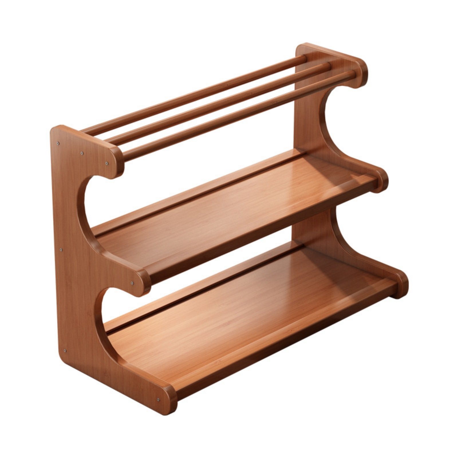 Bamboo Tea Cup Storage Rack