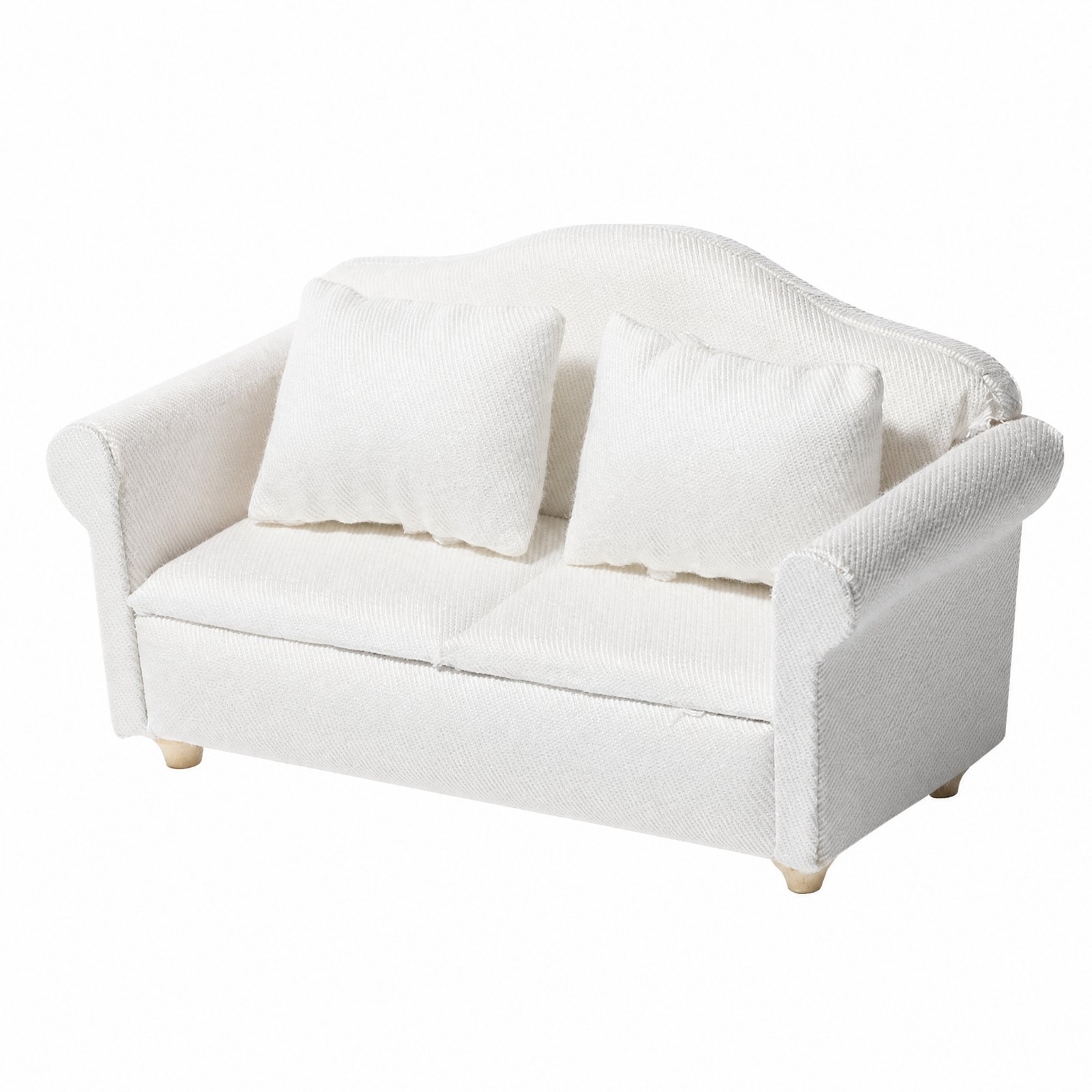1:12 Scale Upholstered Dollhouse Sofa