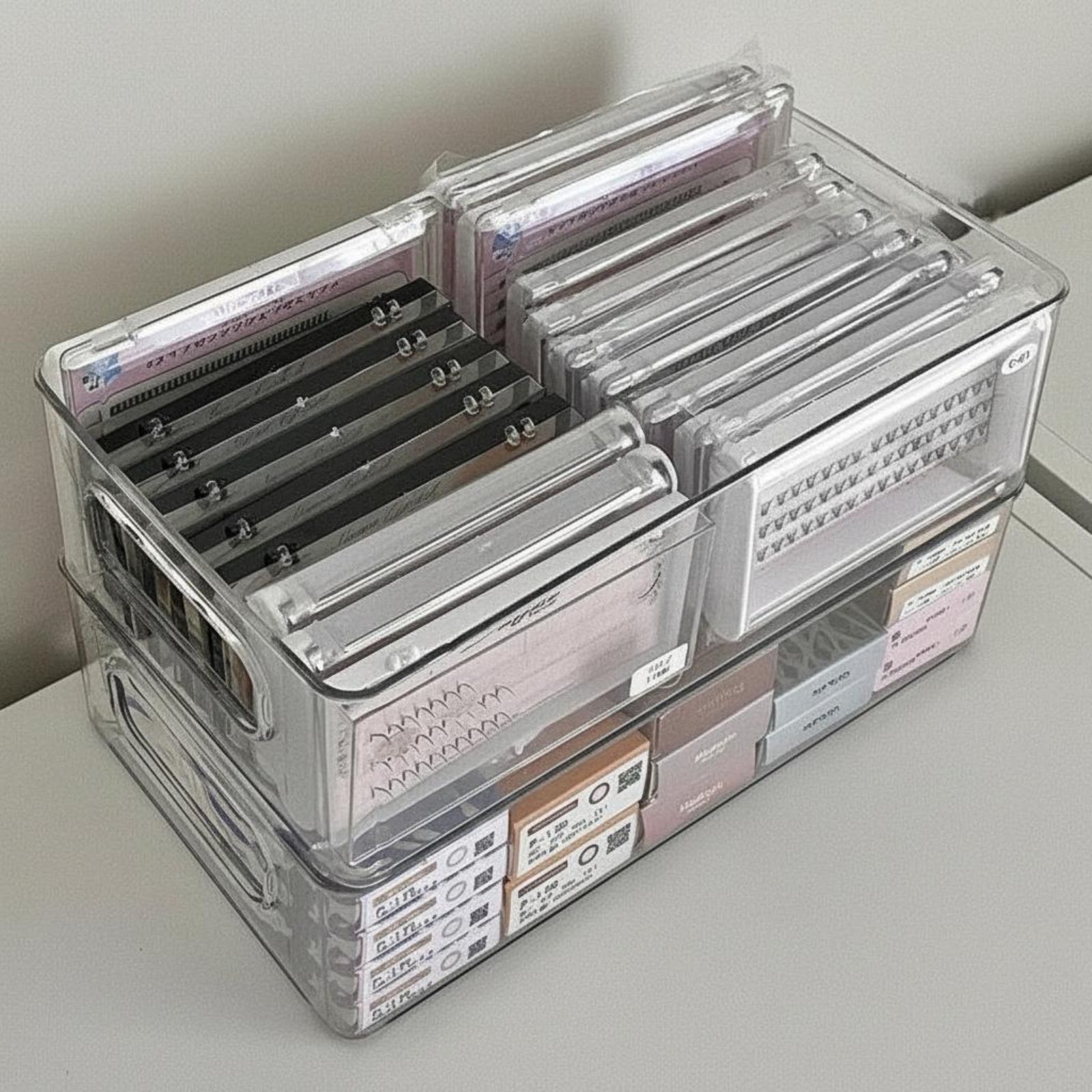 Clear Eyelash Tray Organizer