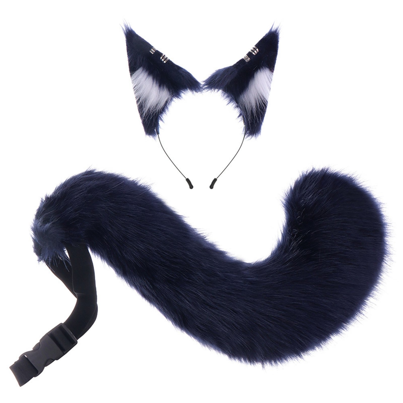 Animal Ears and Tail Set – Navy Blue