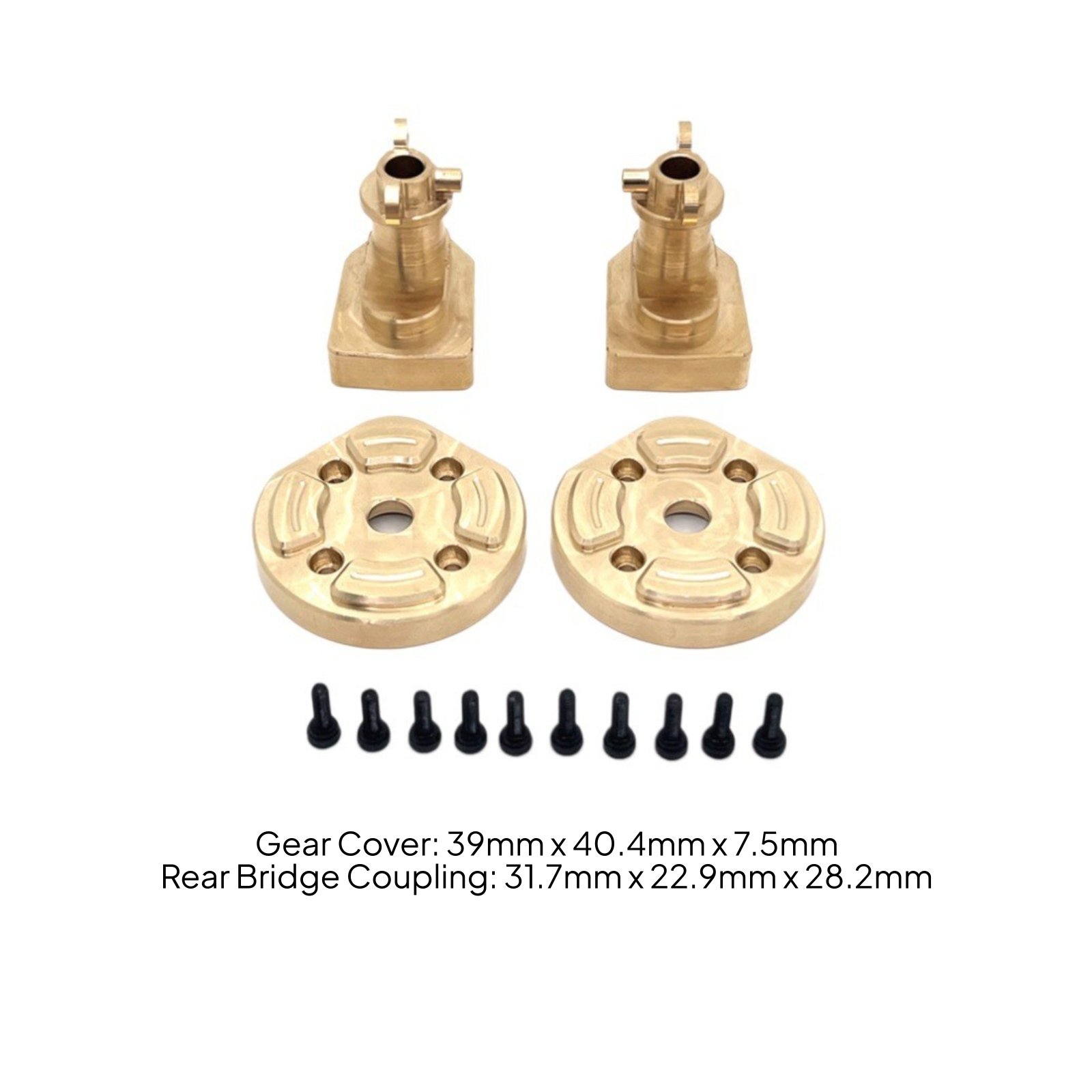 Brass Rear Axle Counterweight Kit
