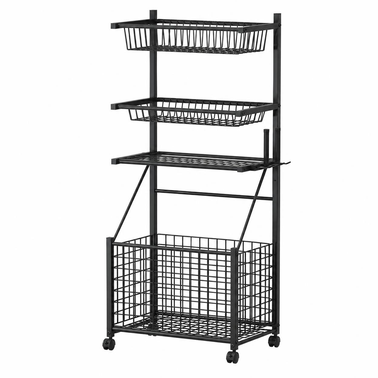 Yoga Mat Storage Basket – Black