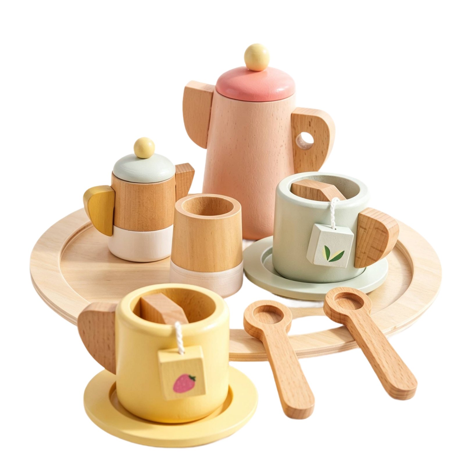 Wooden Tea Set with Tray – Afternoon