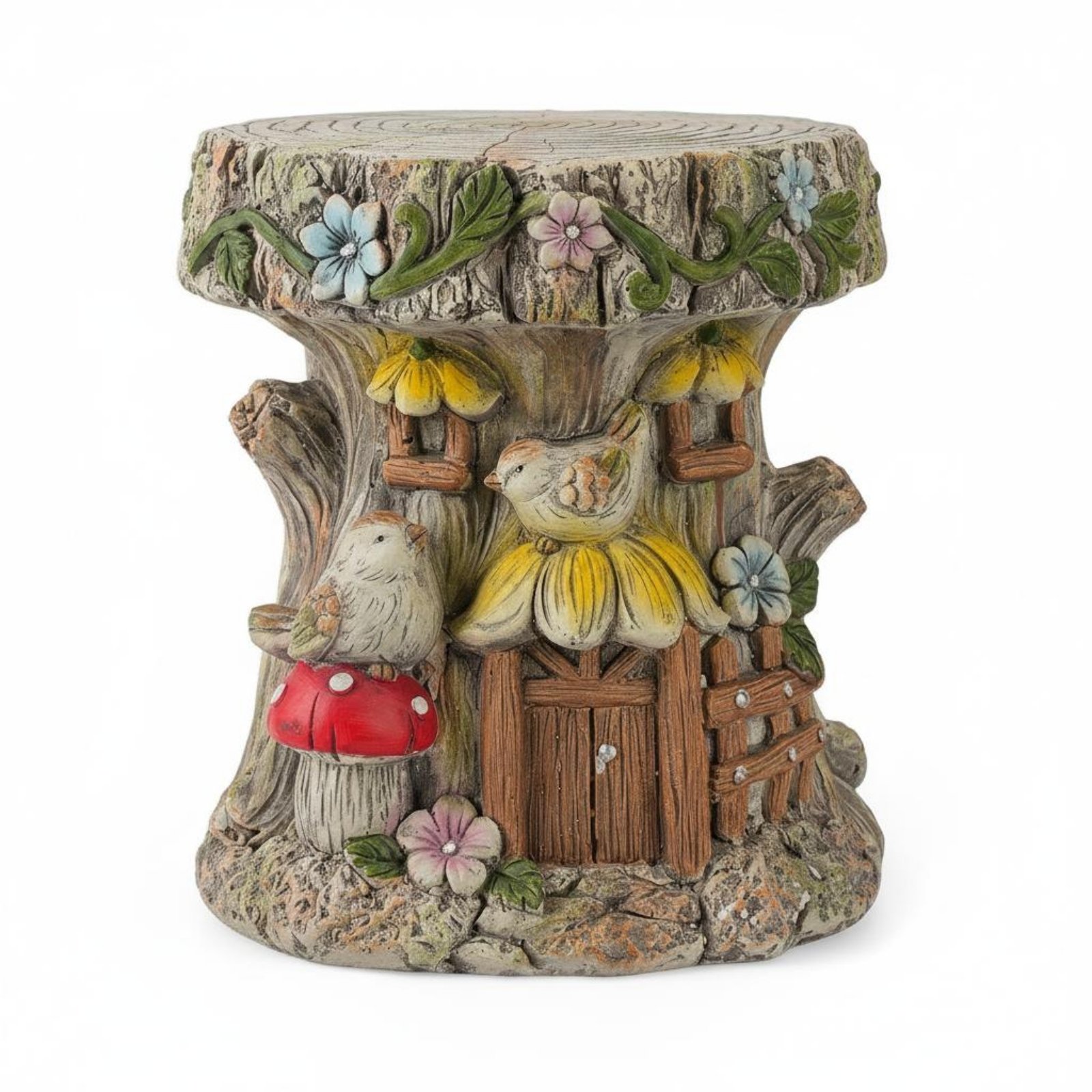 Tree Stump Garden Stool