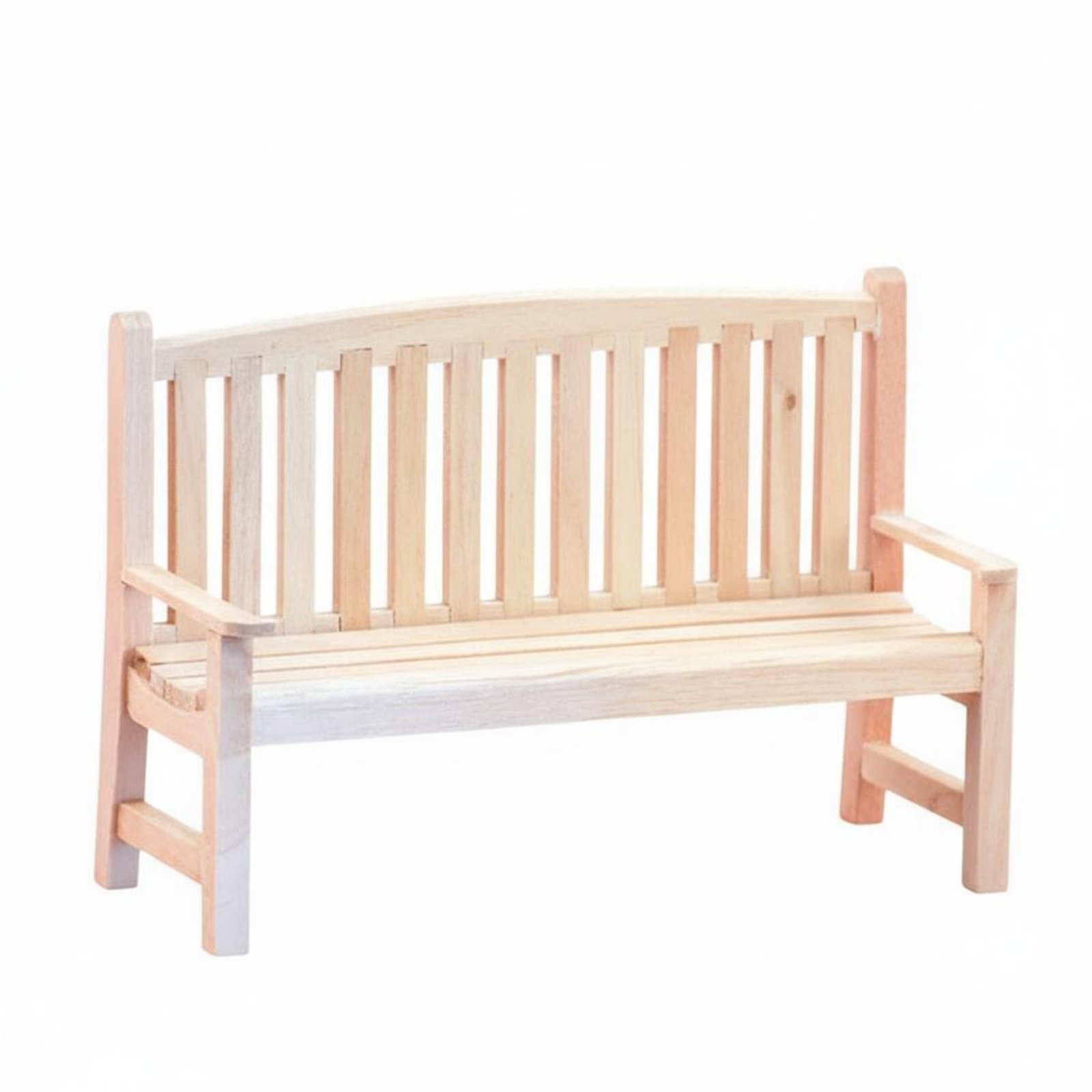 1:12 Scale Wooden Bench