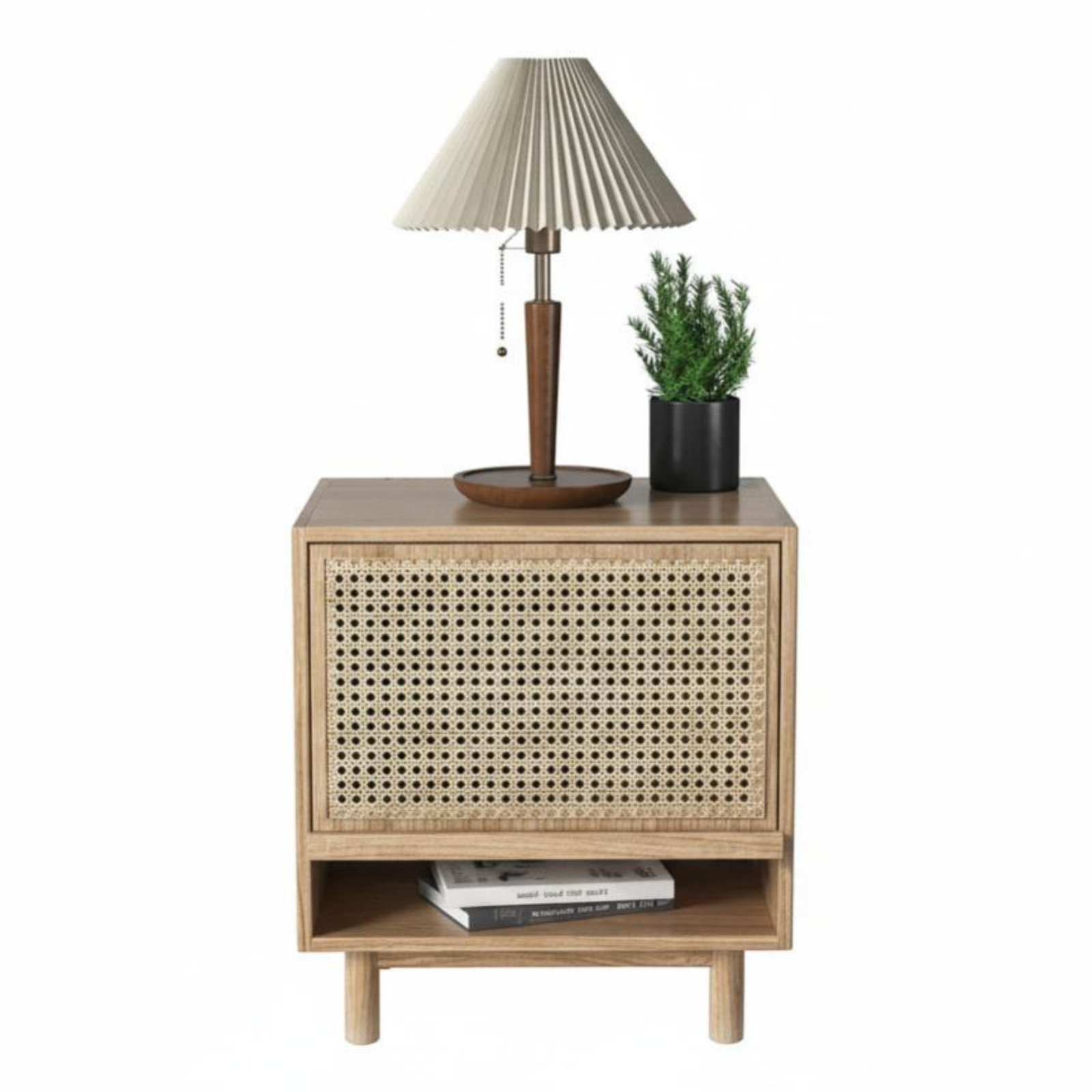 Rattan Drawer Nightstand – Style 1
