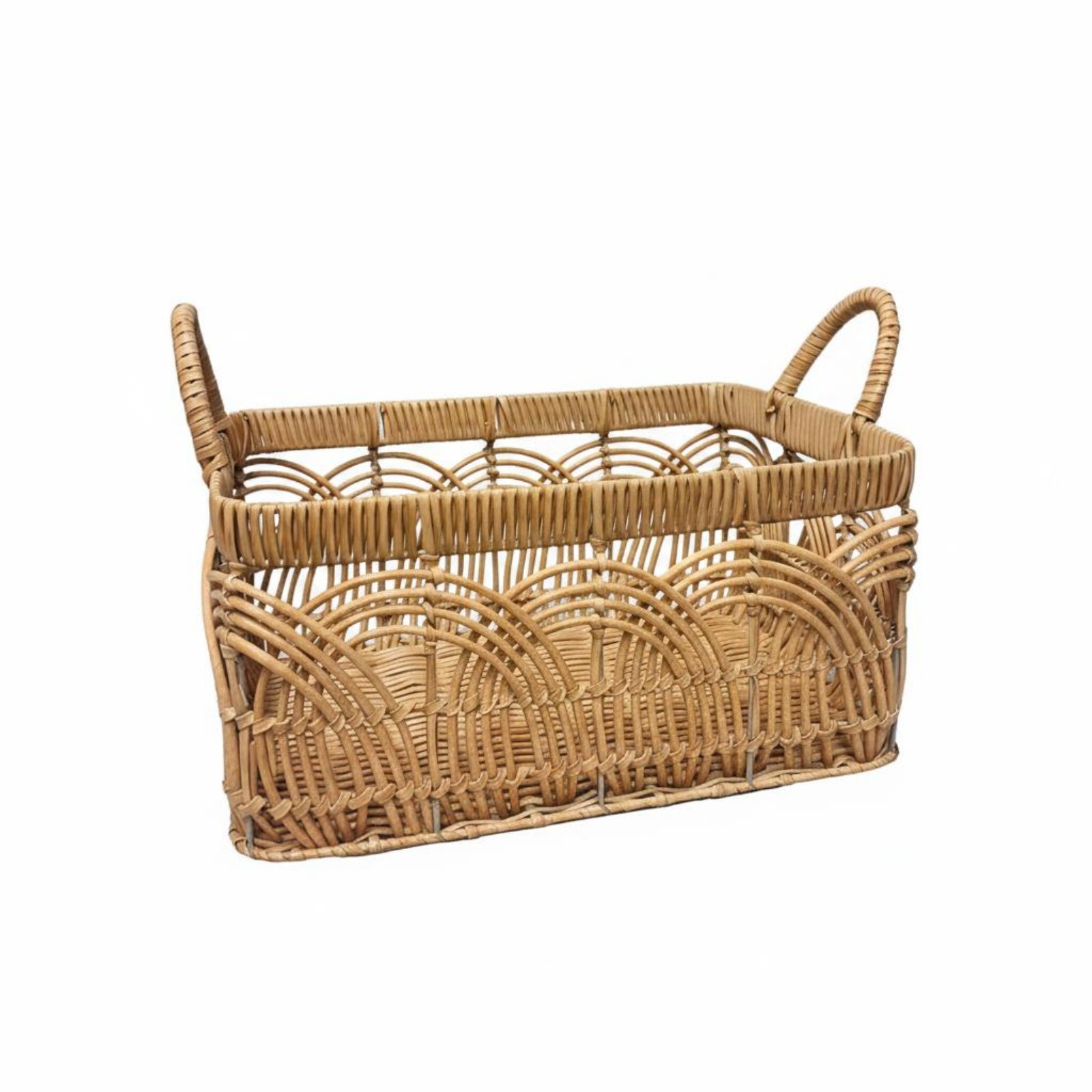 Woven Laundry Hamper Faux Rattan