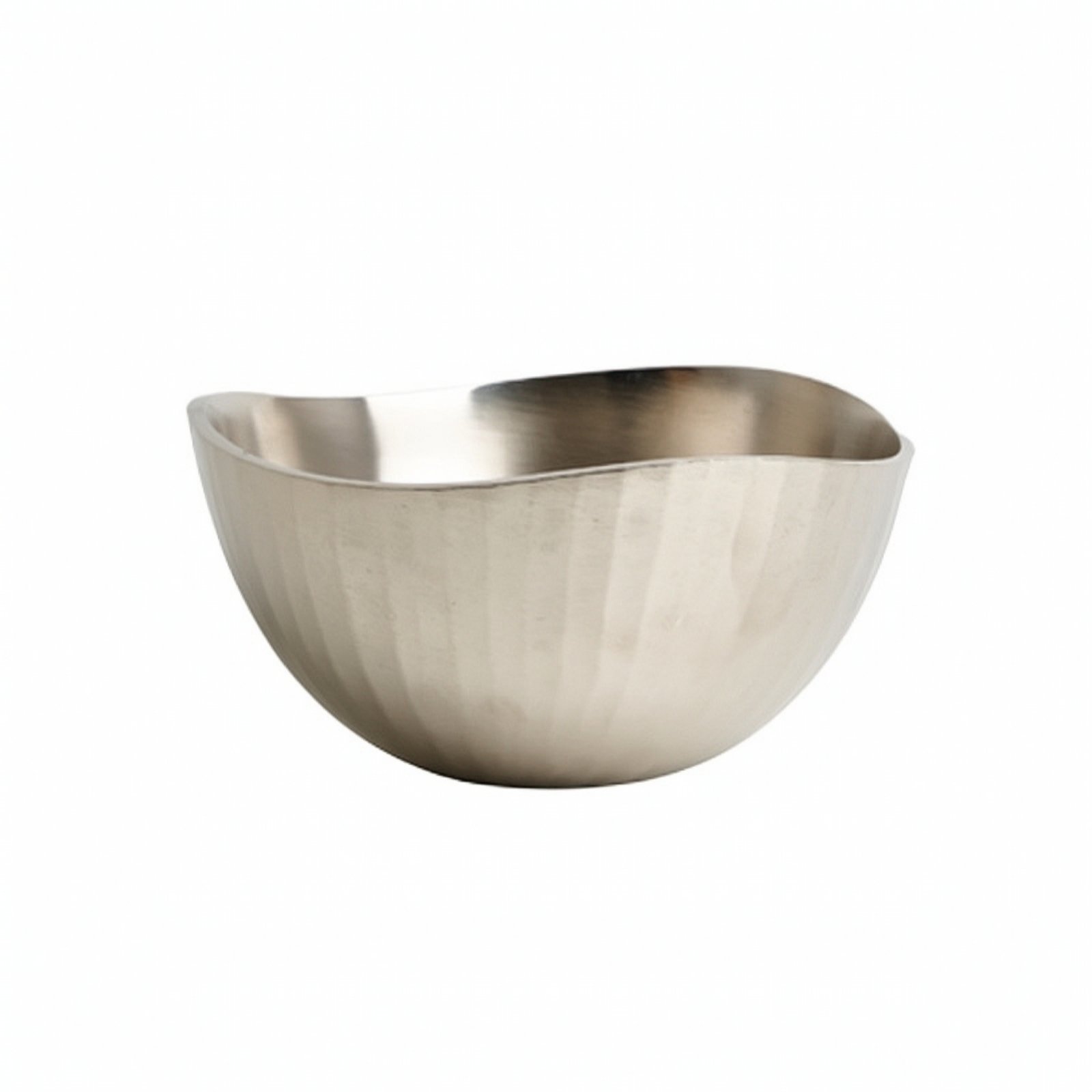 Faceted Aluminum Storage Bowl